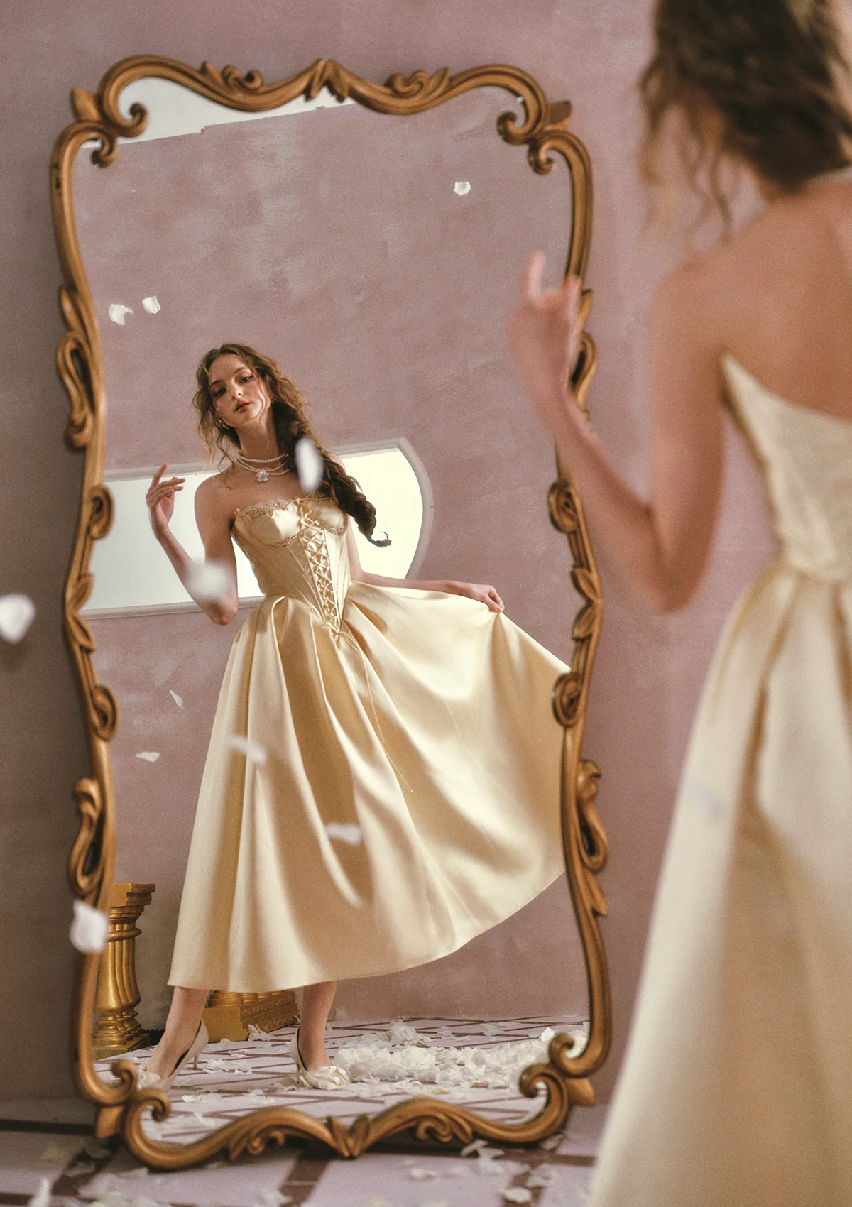 Belle's Gilded Corset Dress - Image 4