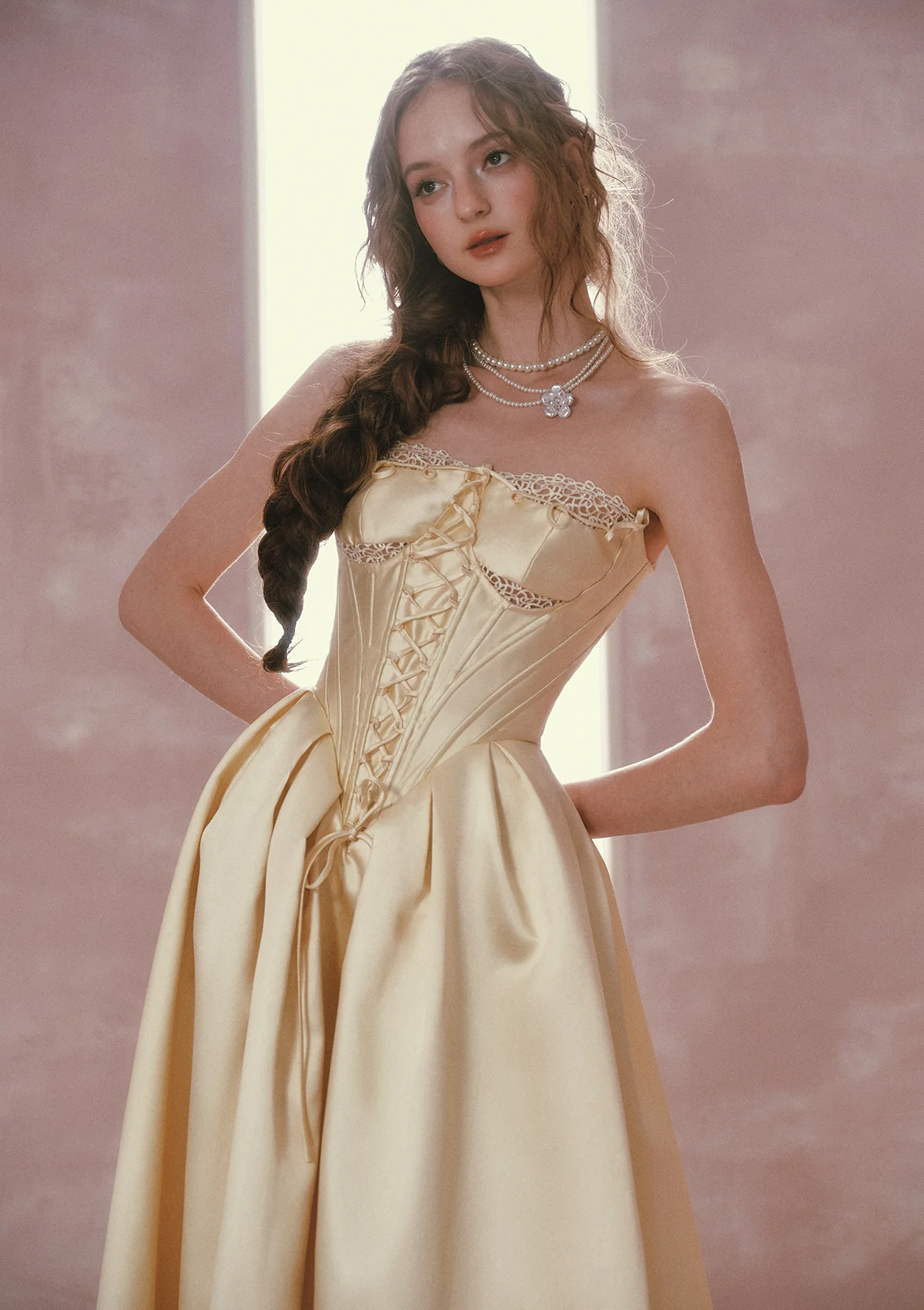 Belle's Gilded Corset Dress - Image 7