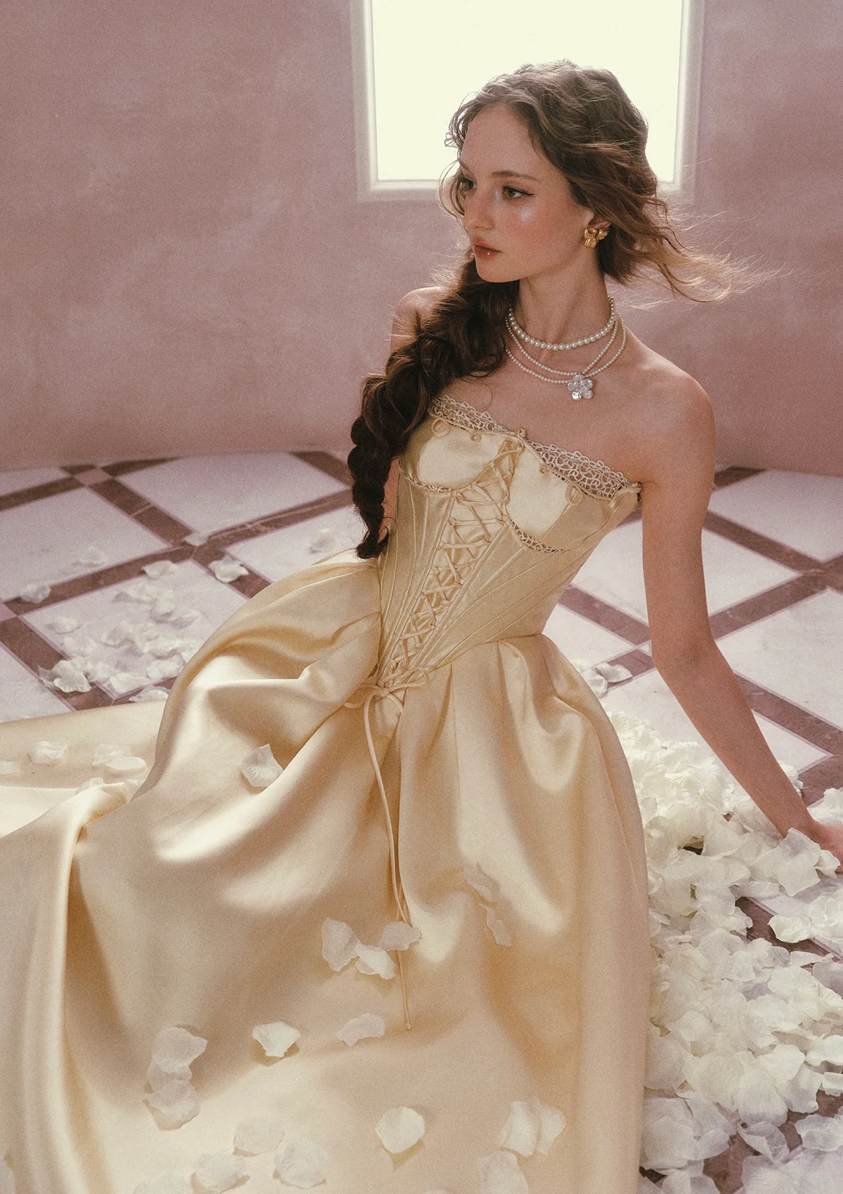 Belle's Gilded Corset Dress - Image 8