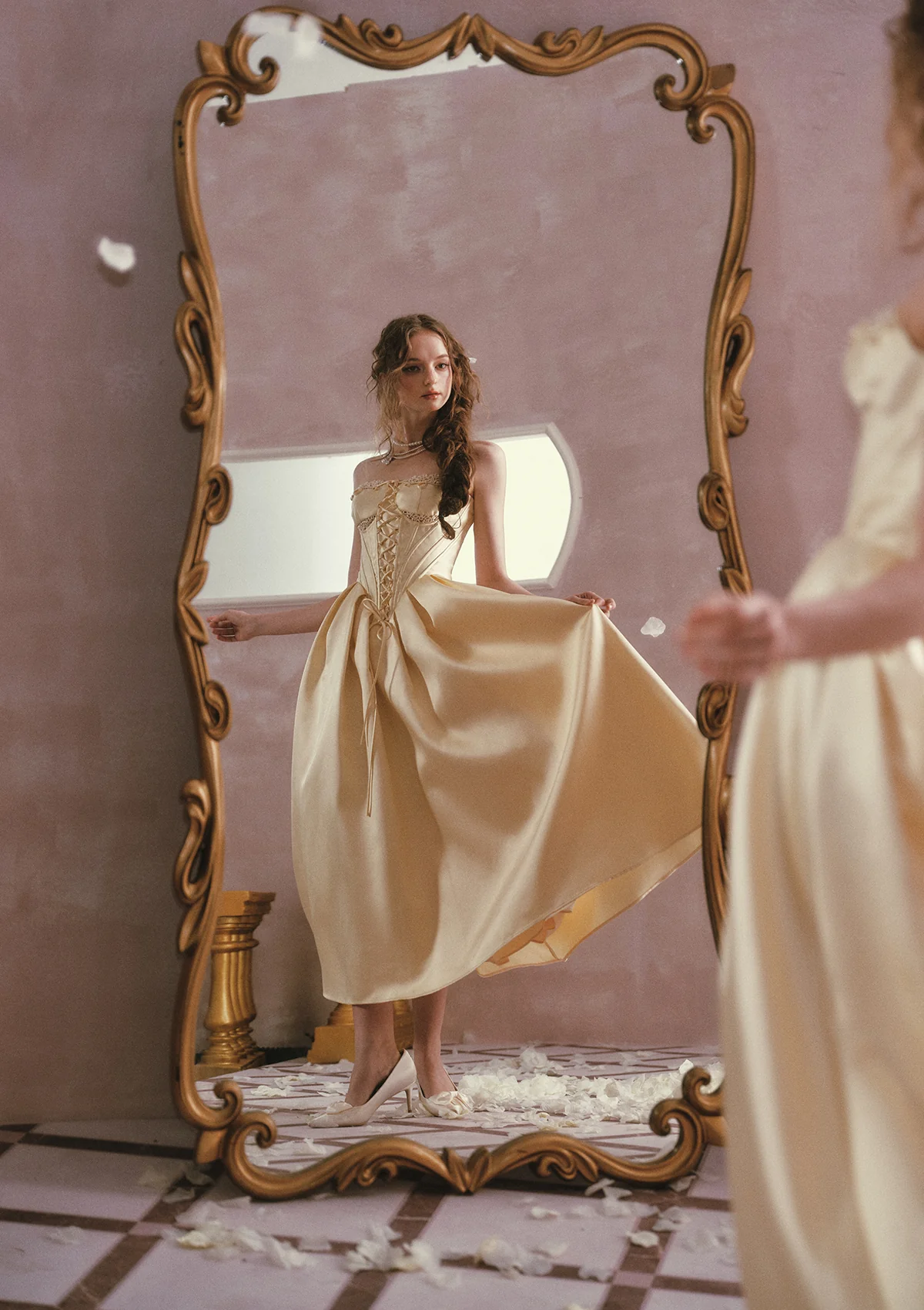 Belle's Gilded Corset Dress - Image 9