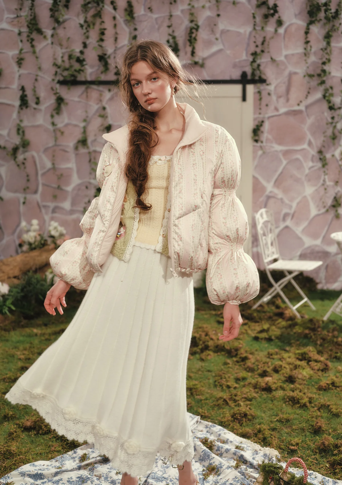 Berry Yogurt Knit Skirt - Image 3