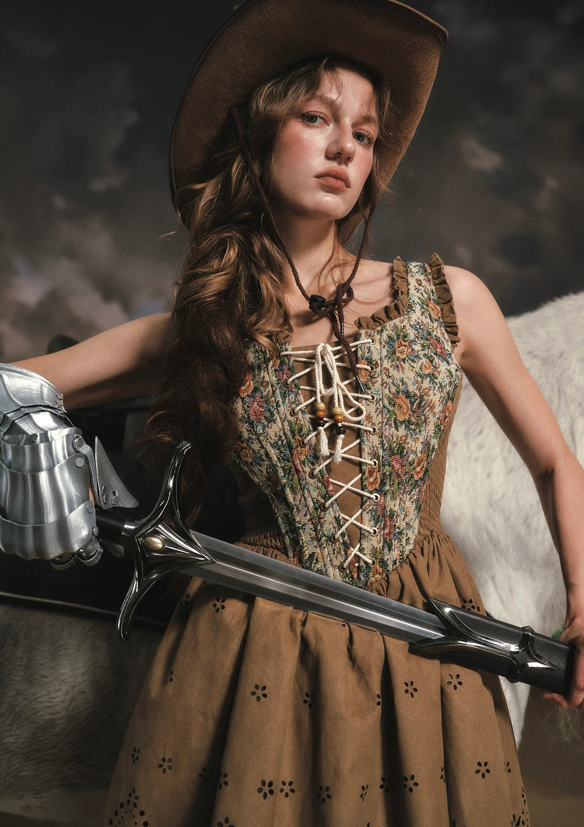 Classical Jialilve Suede Dress - Image 8