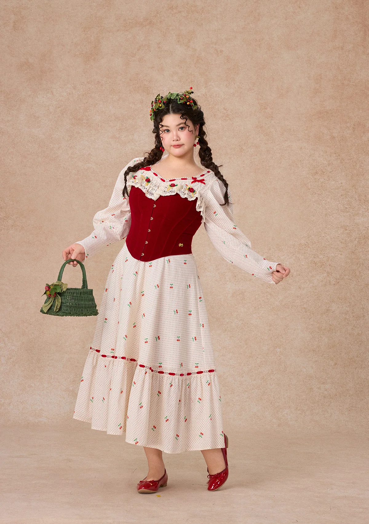 Curve & Plus Cherry Bite Corset - Image 6