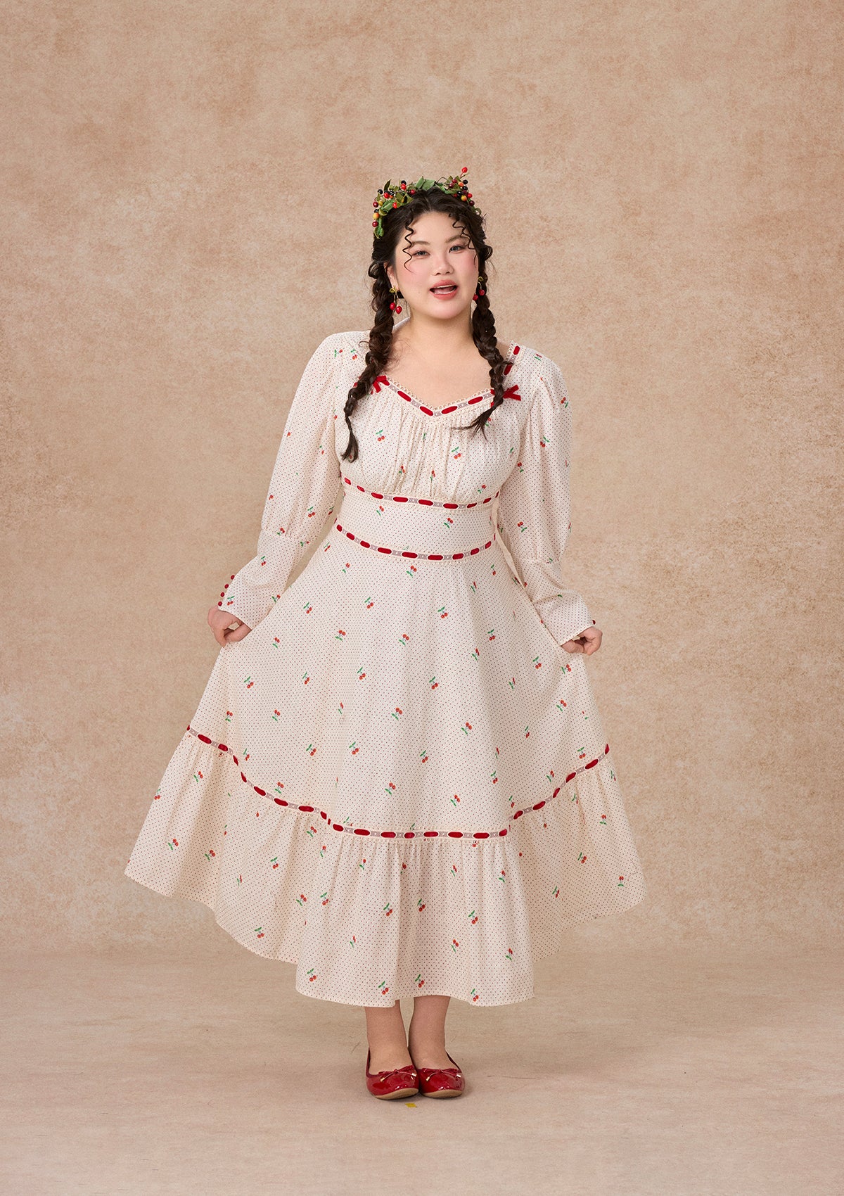 Curve & Plus Cherry Bite Dress - Image 3