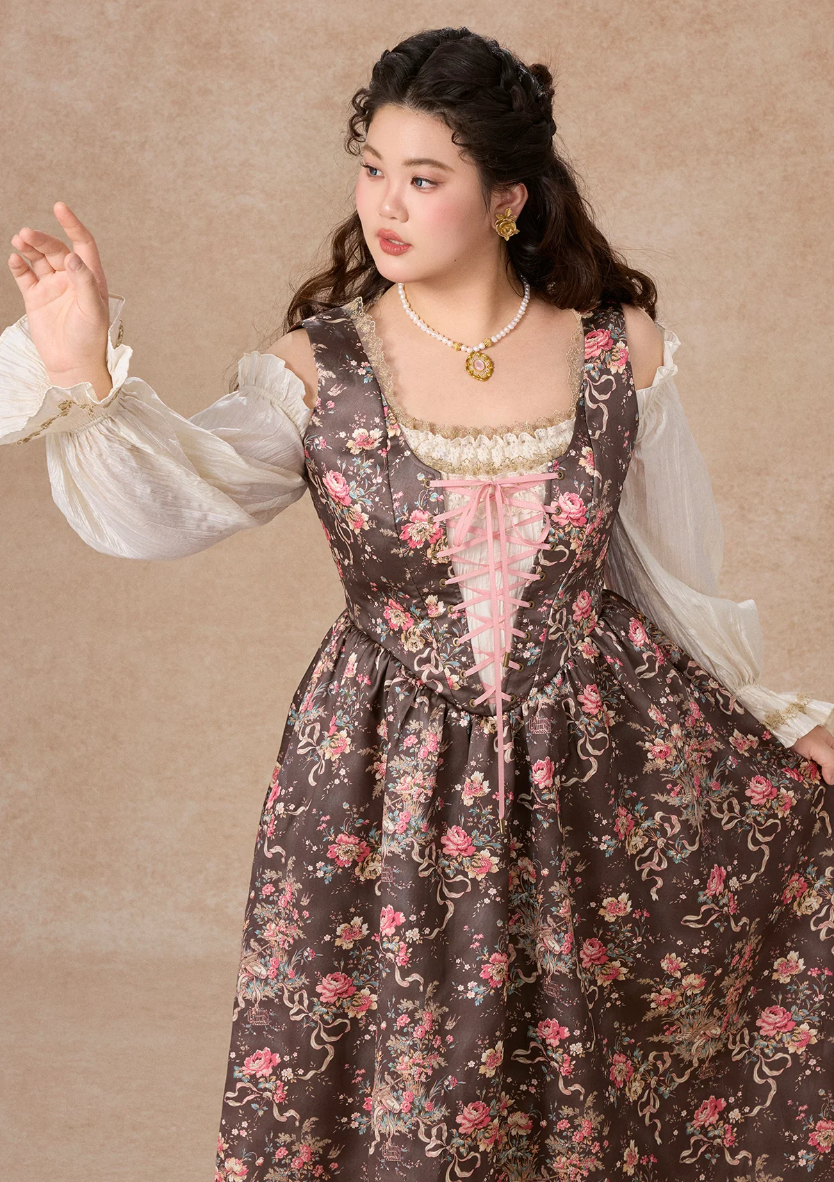 Curve & Plus Provence Diary Dress