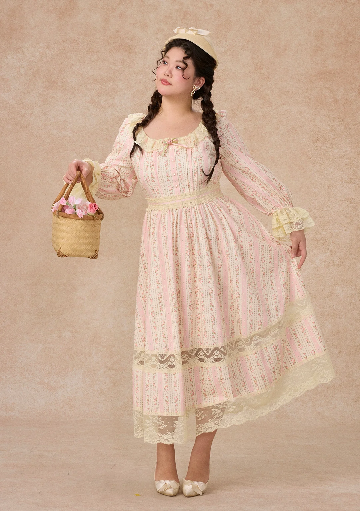 Curve&Plus Honey Flower Notes Dress - Image 2