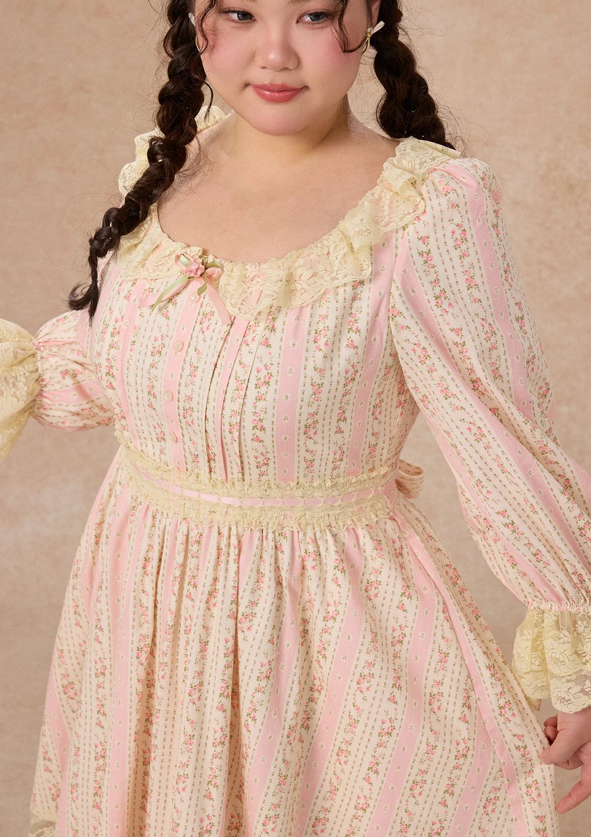 Curve&Plus Honey Flower Notes Dress - Image 5