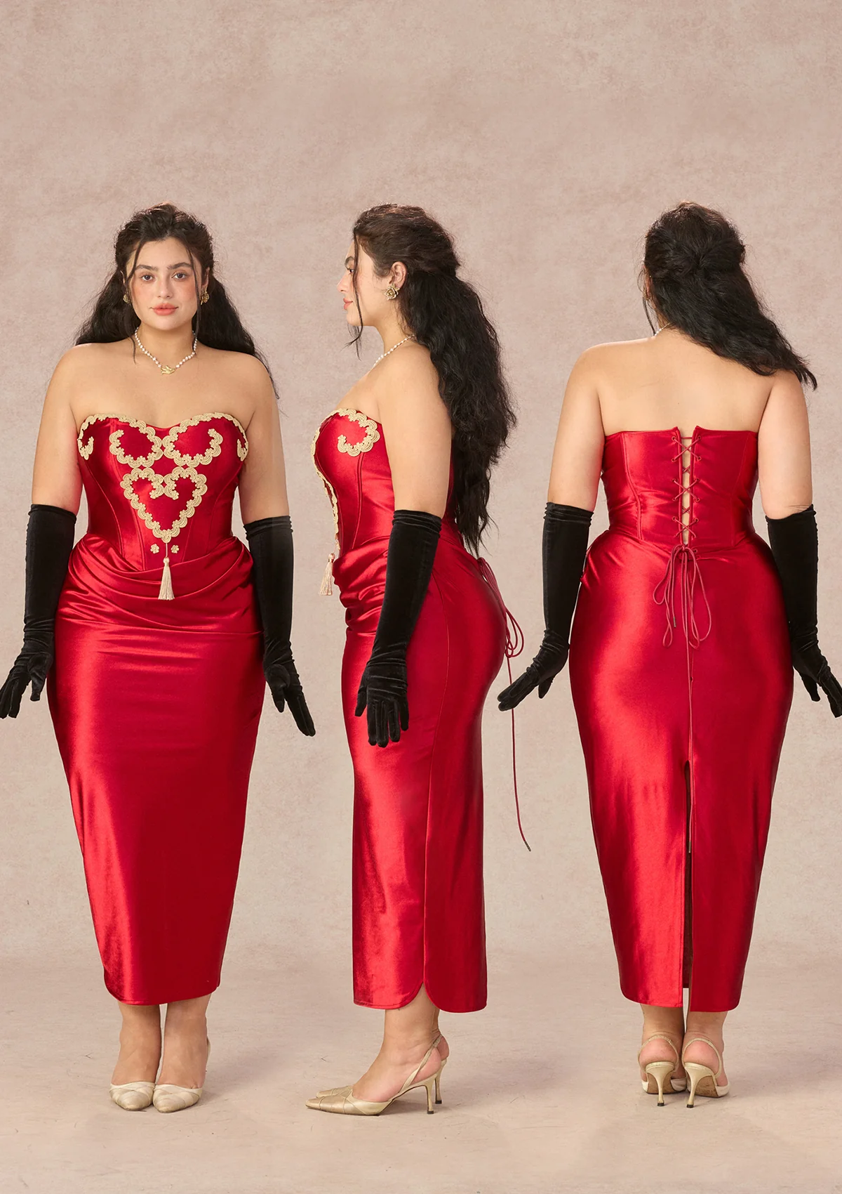 Curve&Plus Queen Heart Corset Dress - Image 3