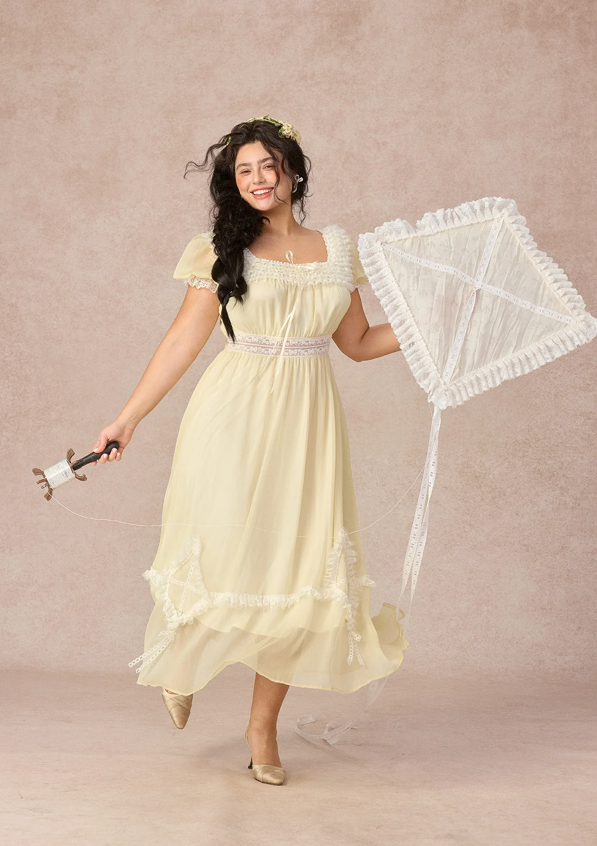 Curve&Plus Yellow Kite Dress - Image 8