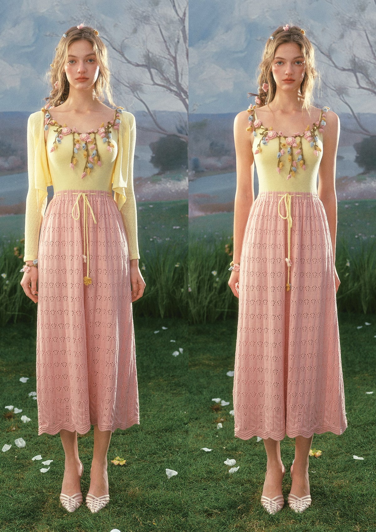 Flower Vine Novel Knit Cardigan - Image 5