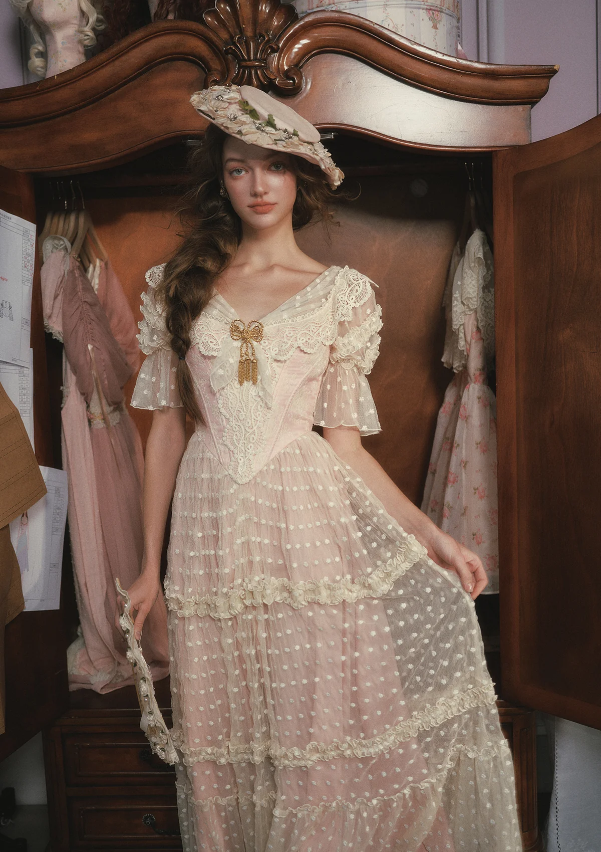 Gilded Invitation Dress(Pink) - Image 10