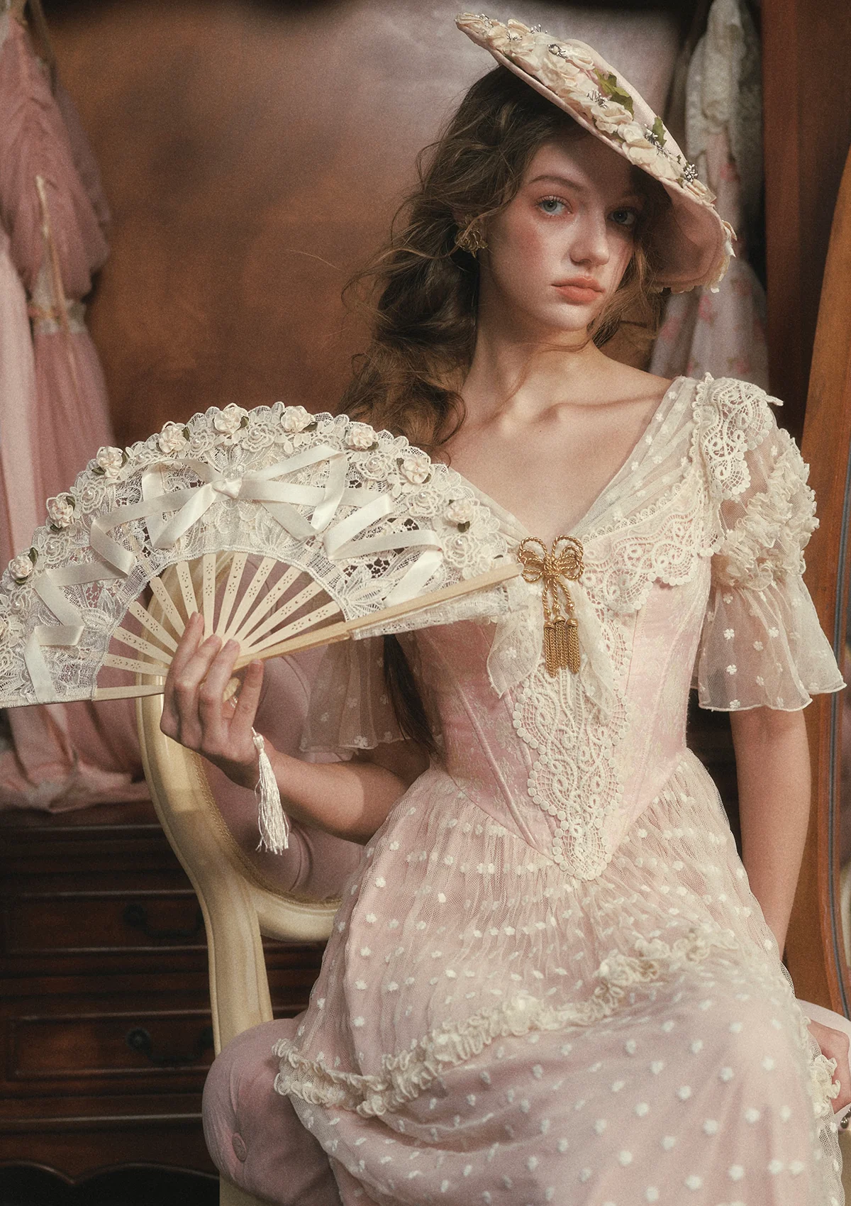 Gilded Invitation Dress(Pink) - Image 5