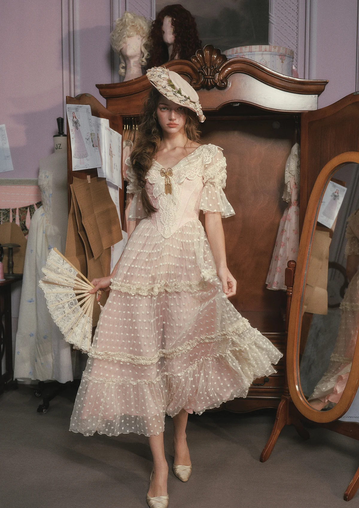 Gilded Invitation Dress(Pink) - Image 7