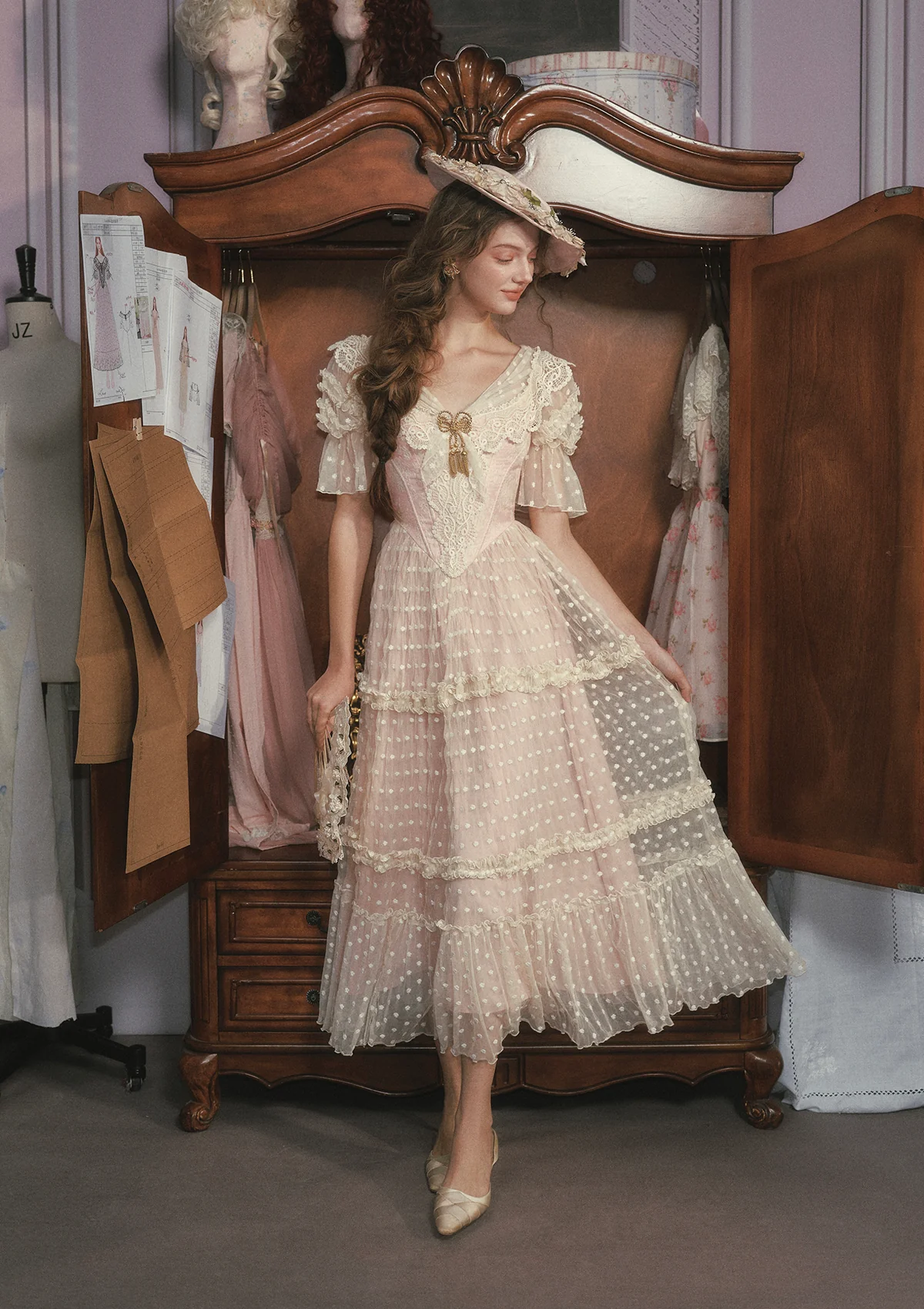 Gilded Invitation Dress(Pink) - Image 9