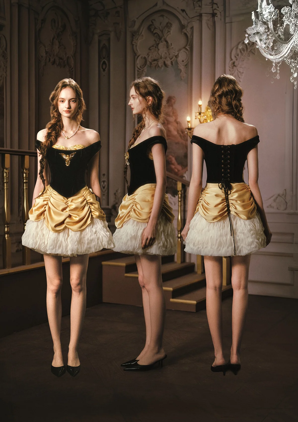 Golden Eagle Goddess Corset - Image 4
