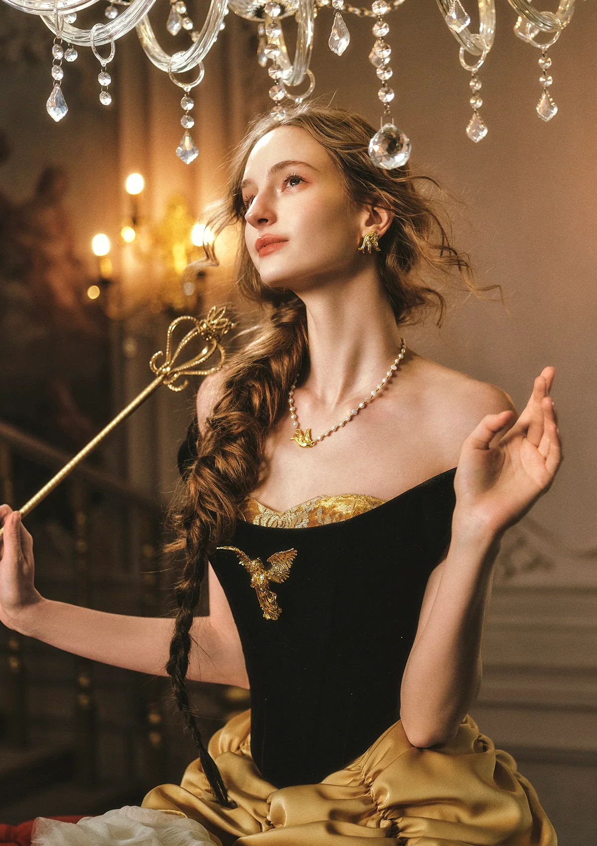 Golden Eagle Goddess Corset - Image 6