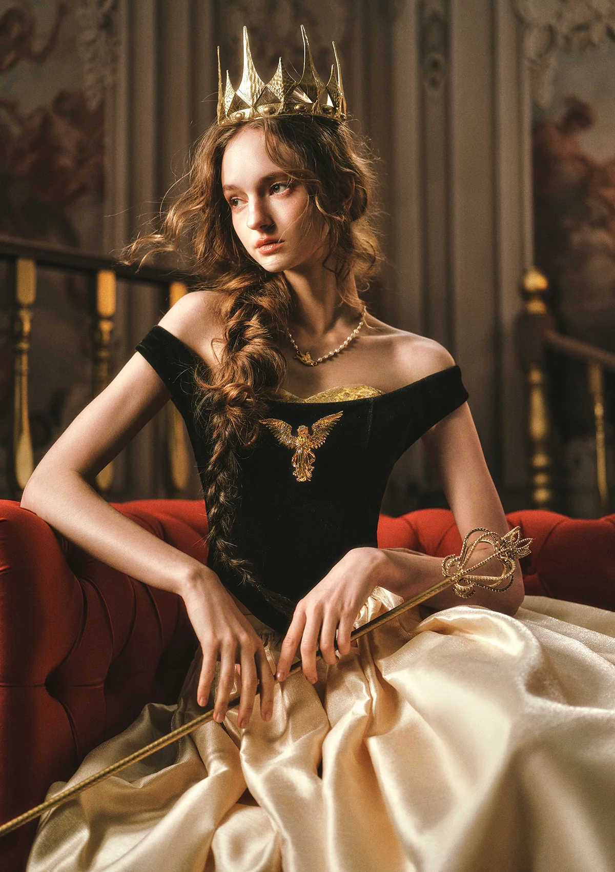 Golden Eagle Goddess Corset - Image 8
