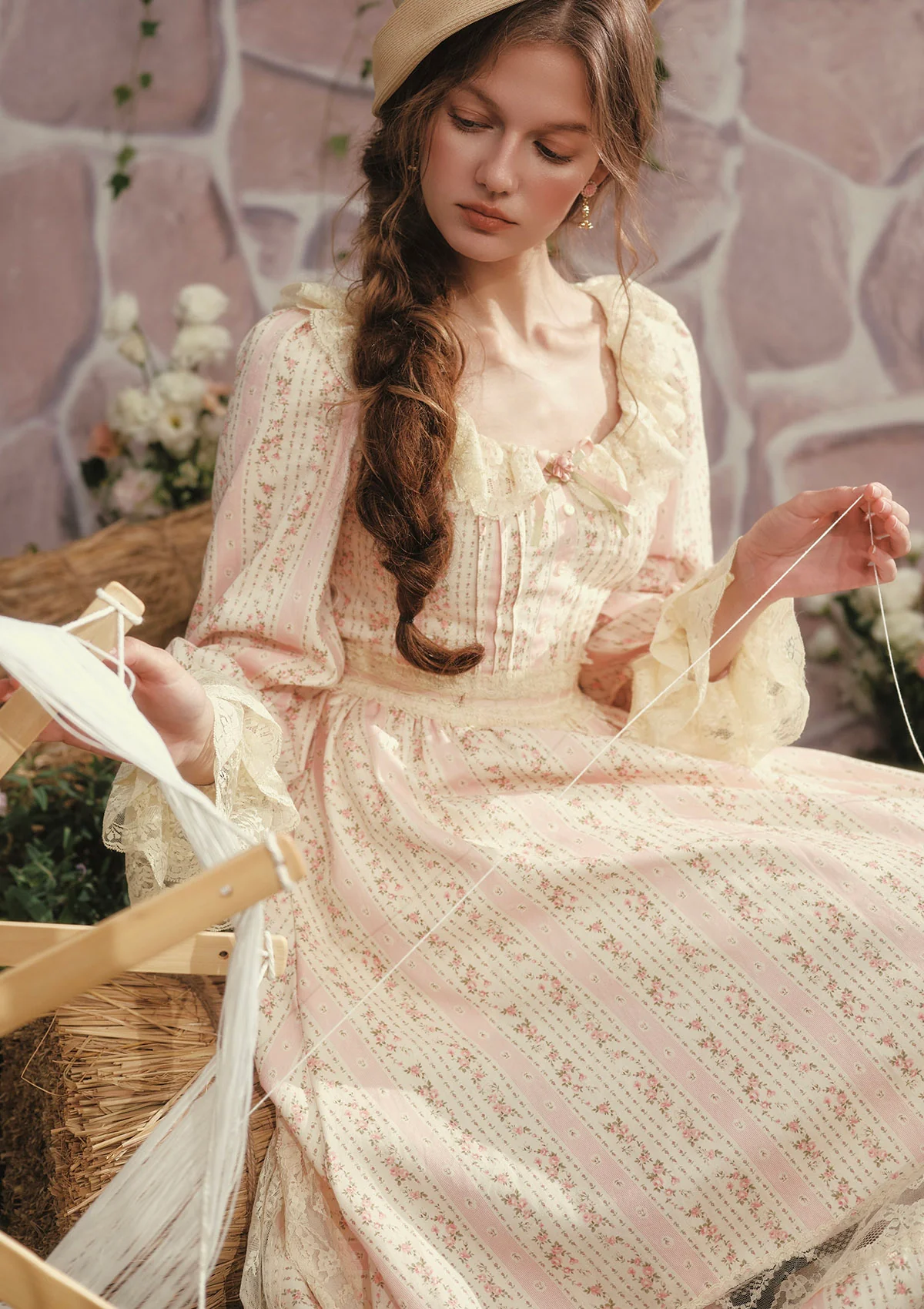 Honey Flower Notes Dress - Image 5