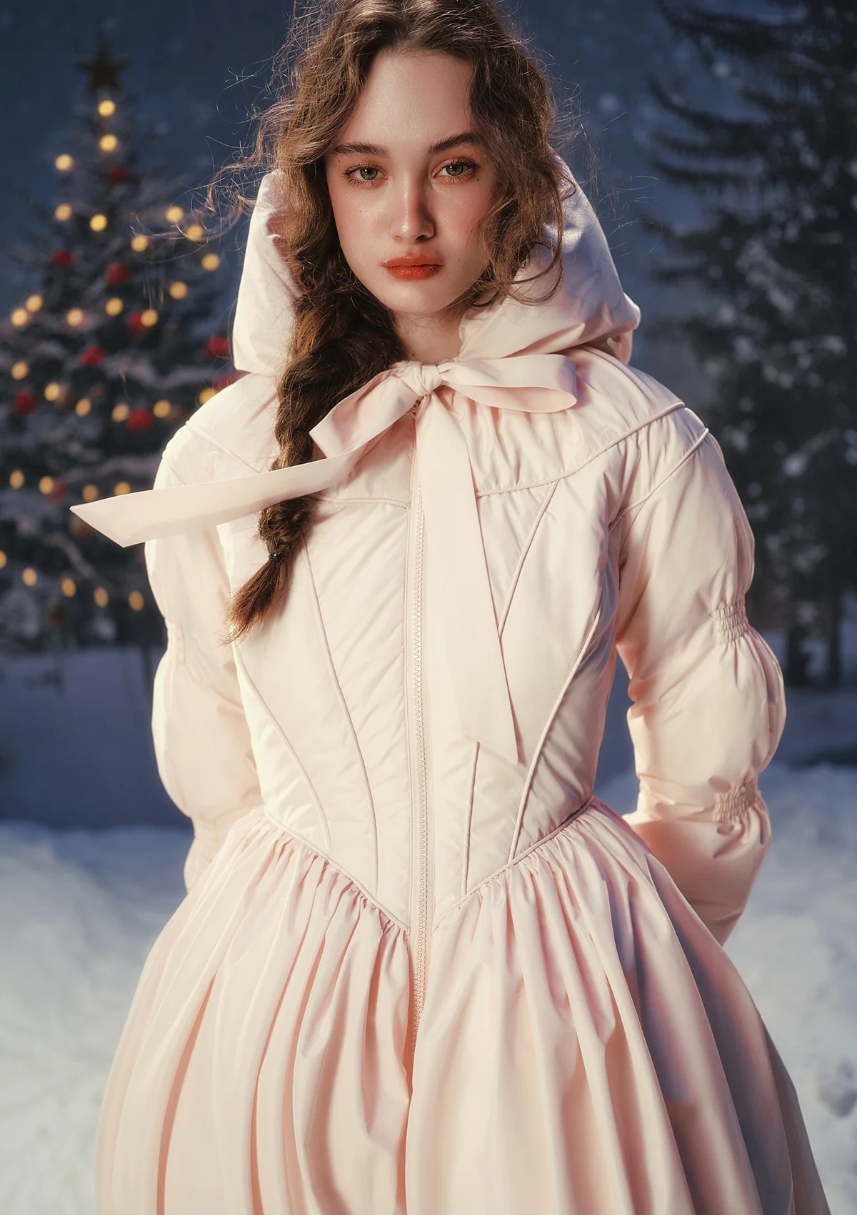 "Little Pink Riding Hood" Down Coat - Image 4