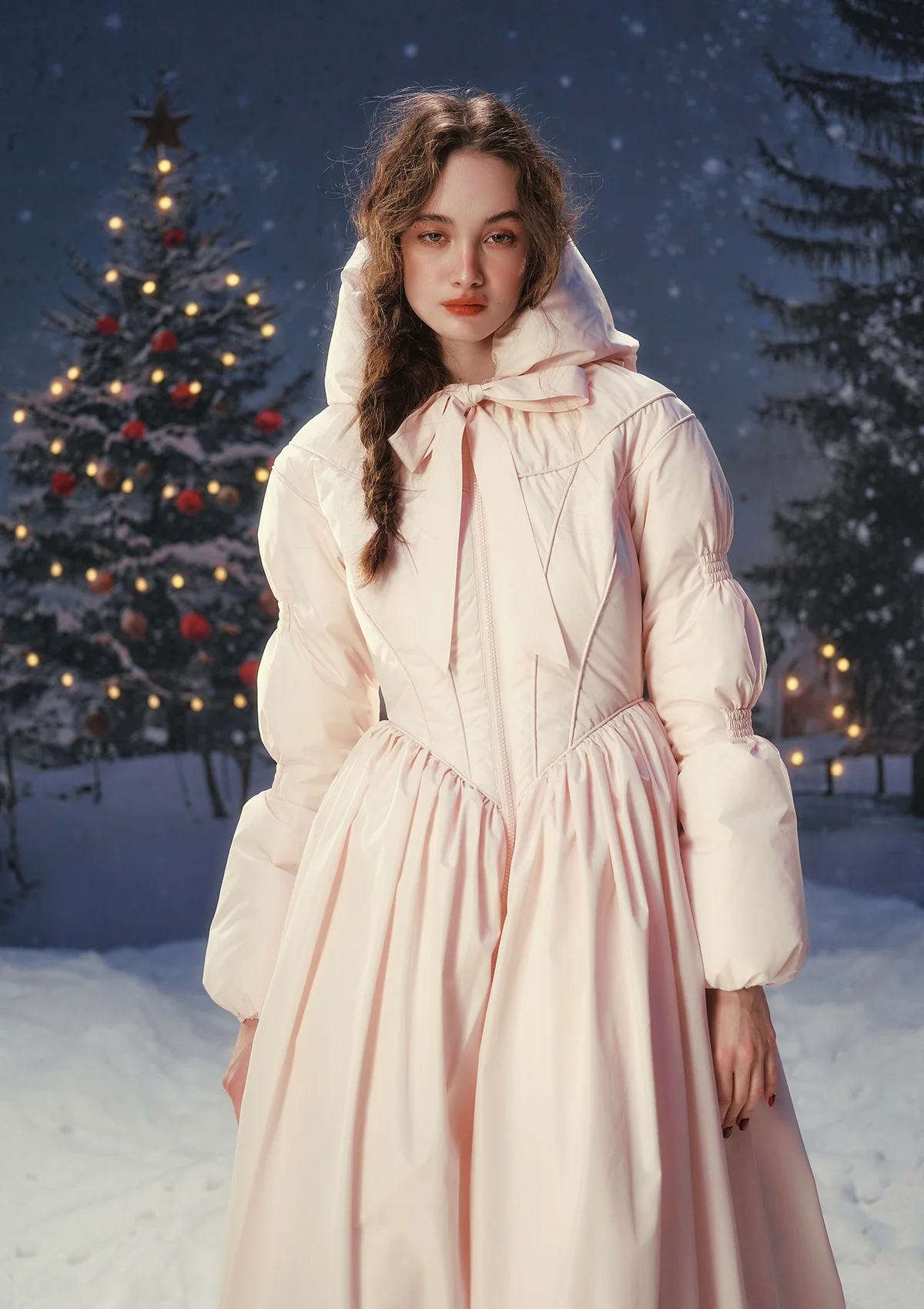 "Little Pink Riding Hood" Down Coat - Image 9