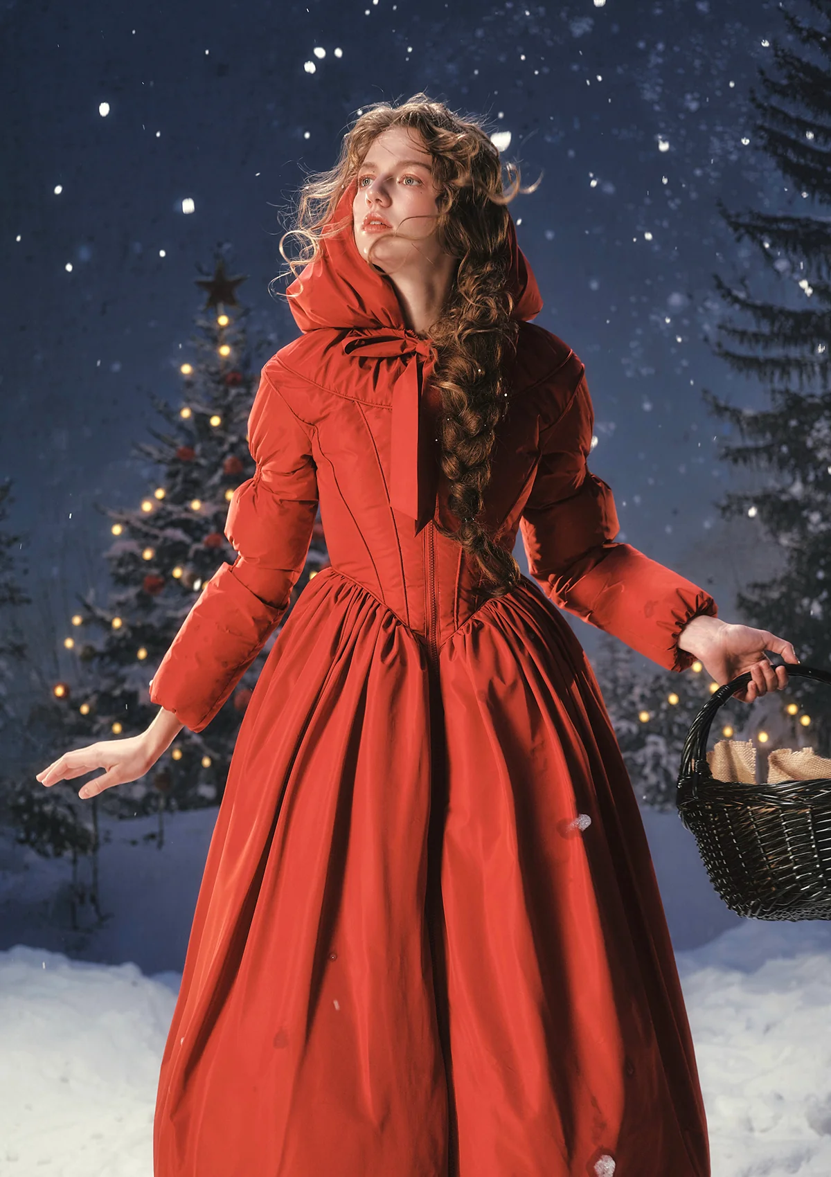 "Little Red Riding Hood"Down Coat - Image 4