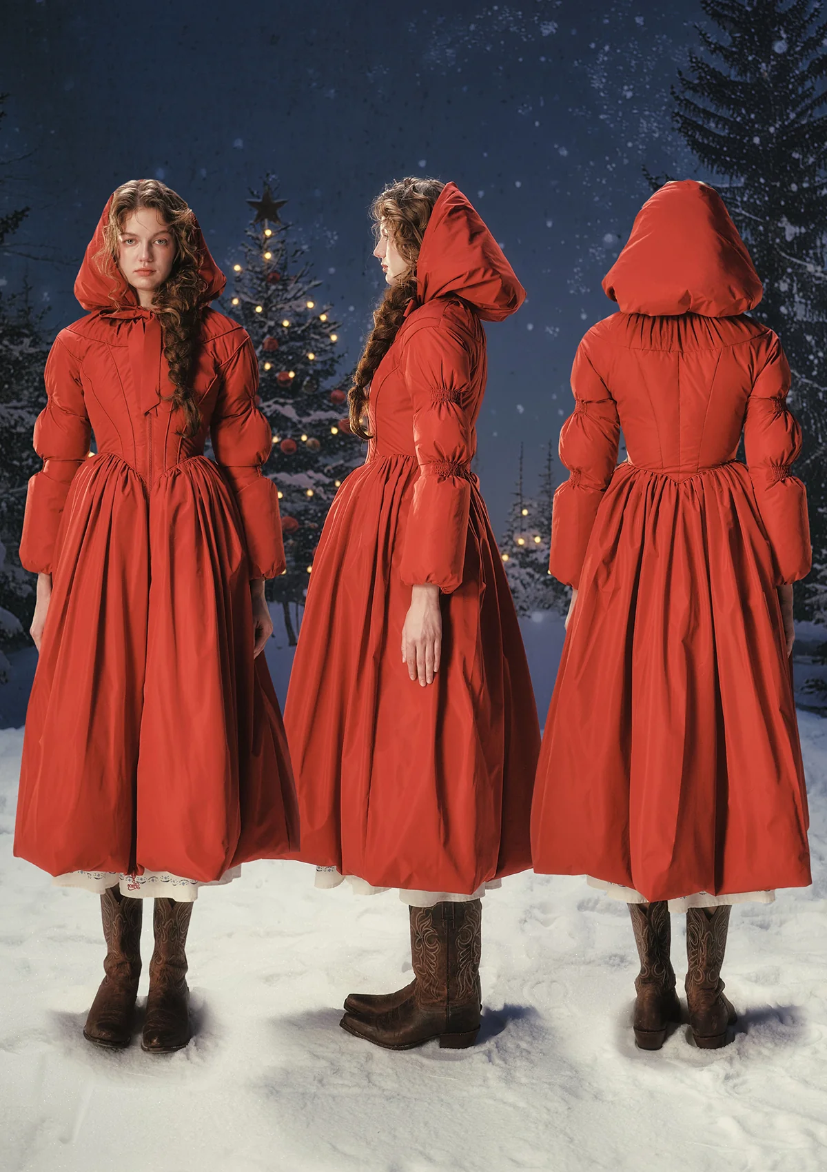 "Little Red Riding Hood"Down Coat - Image 5