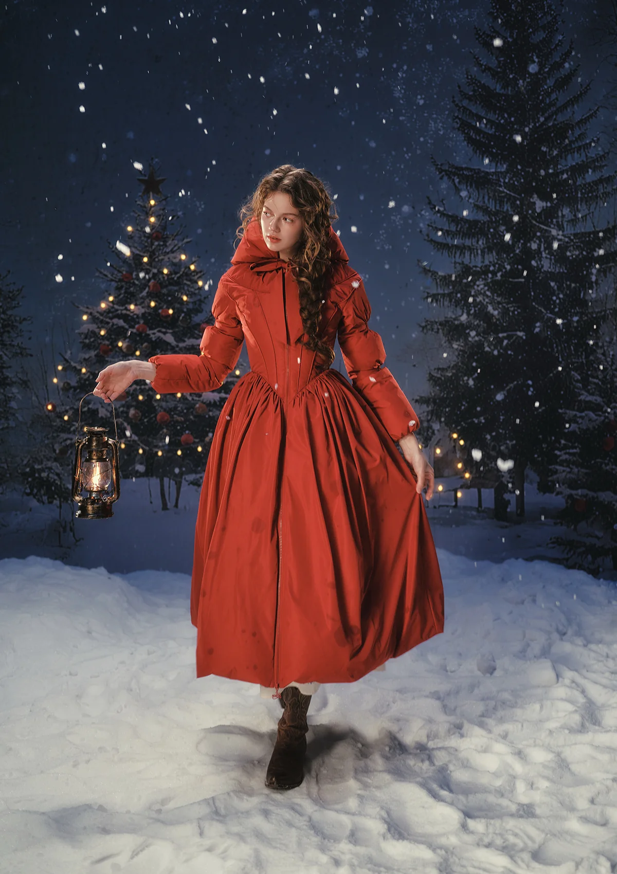 "Little Red Riding Hood"Down Coat - Image 7