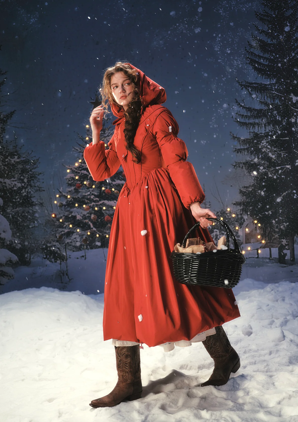 "Little Red Riding Hood"Down Coat - Image 8