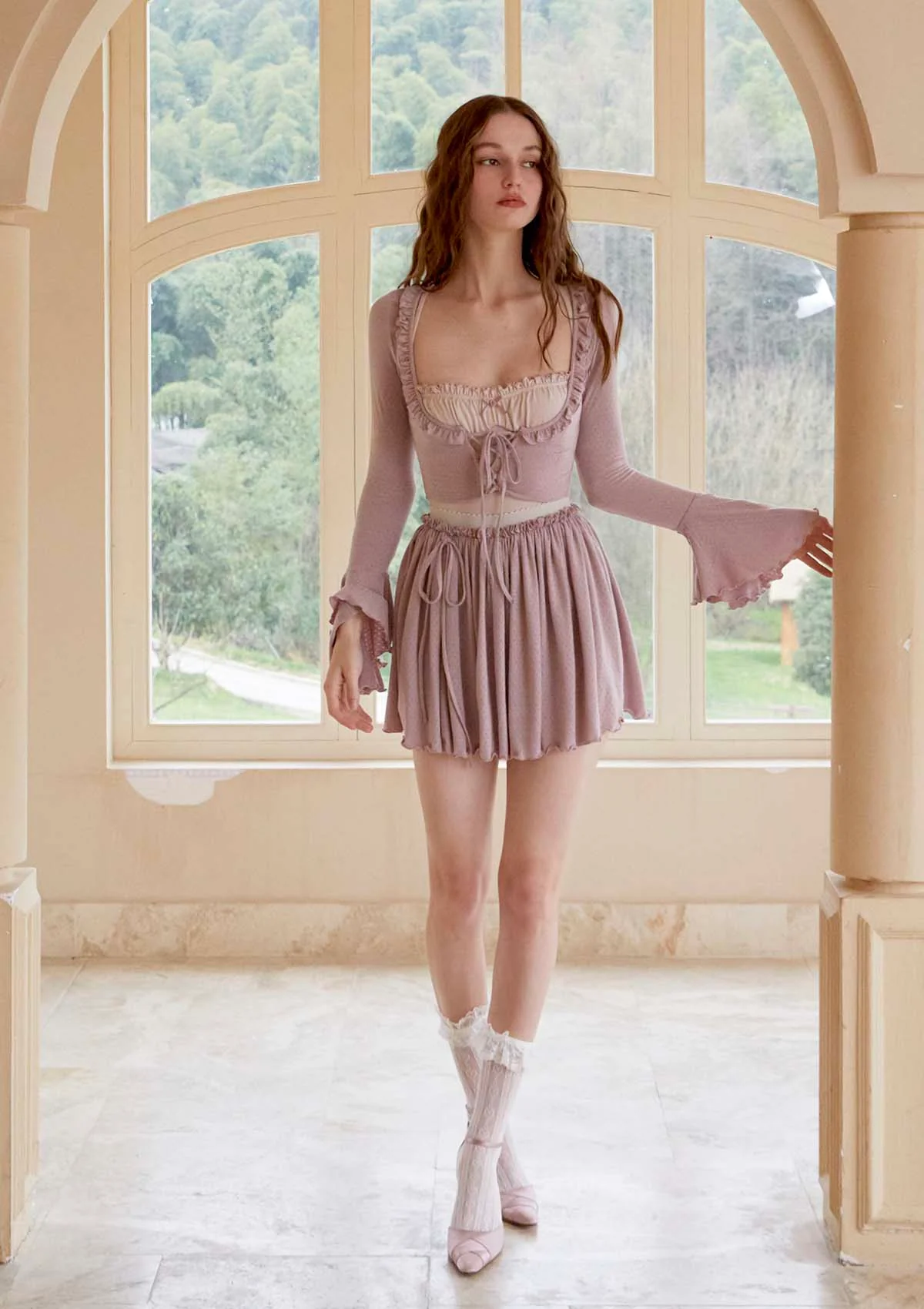 Miss Taro Knit Pantskirt - Image 6