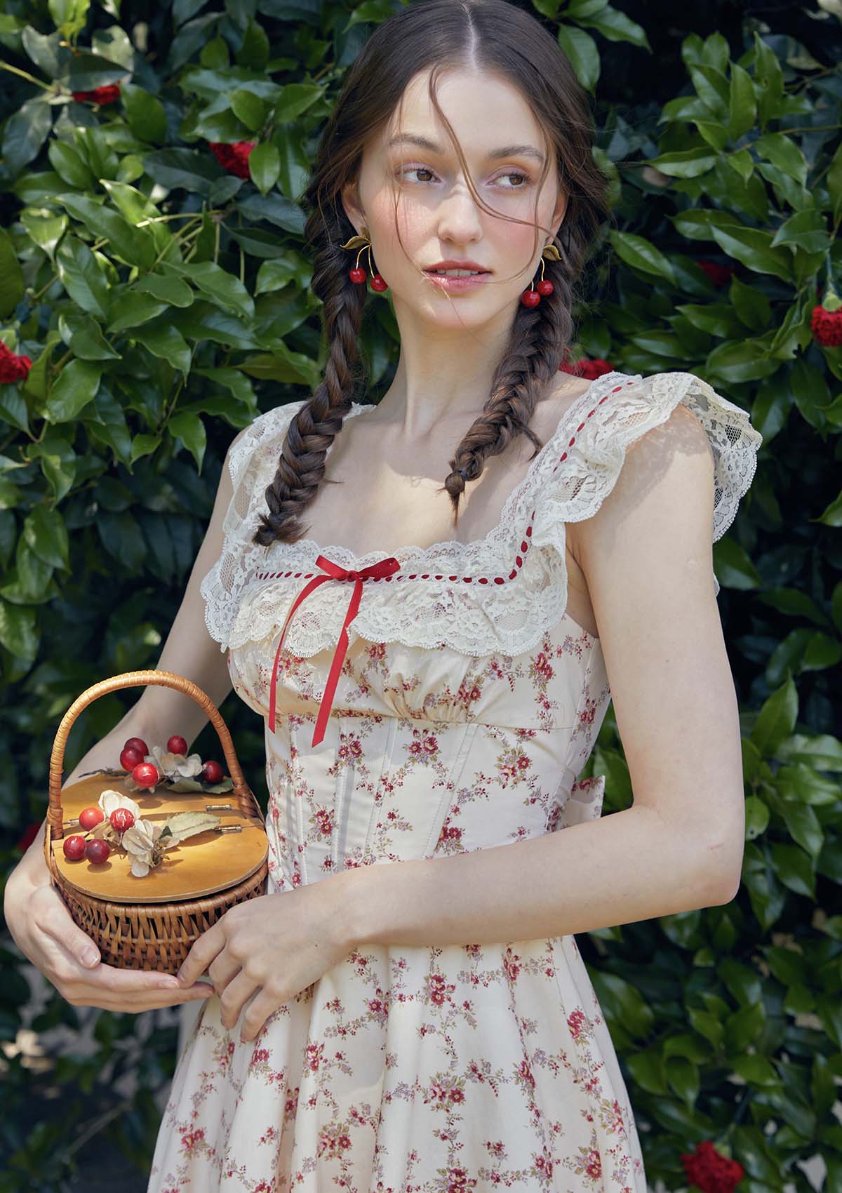 Red Garnet Corset Dress - Image 3