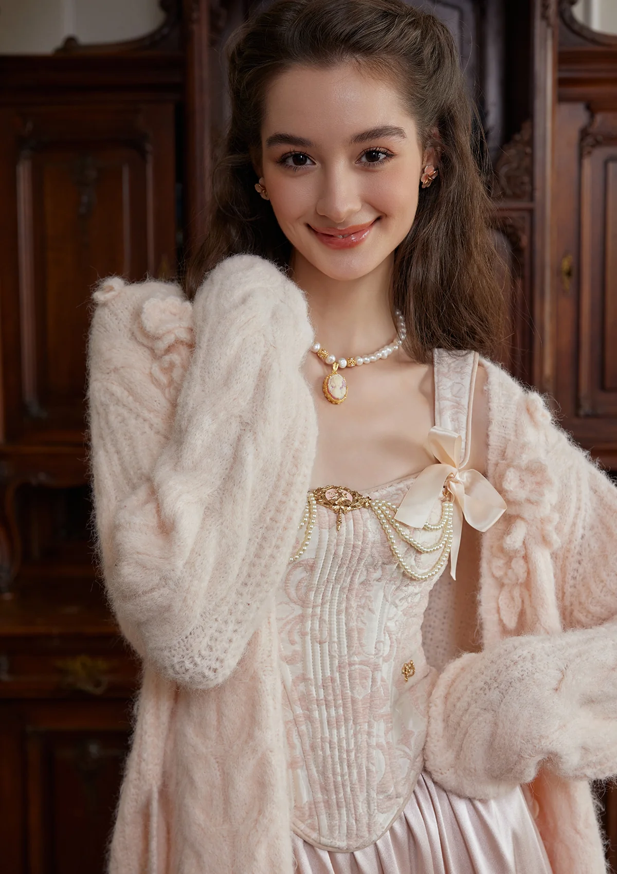 Semi-sweet Chiffon Knit Cardigan - Image 7