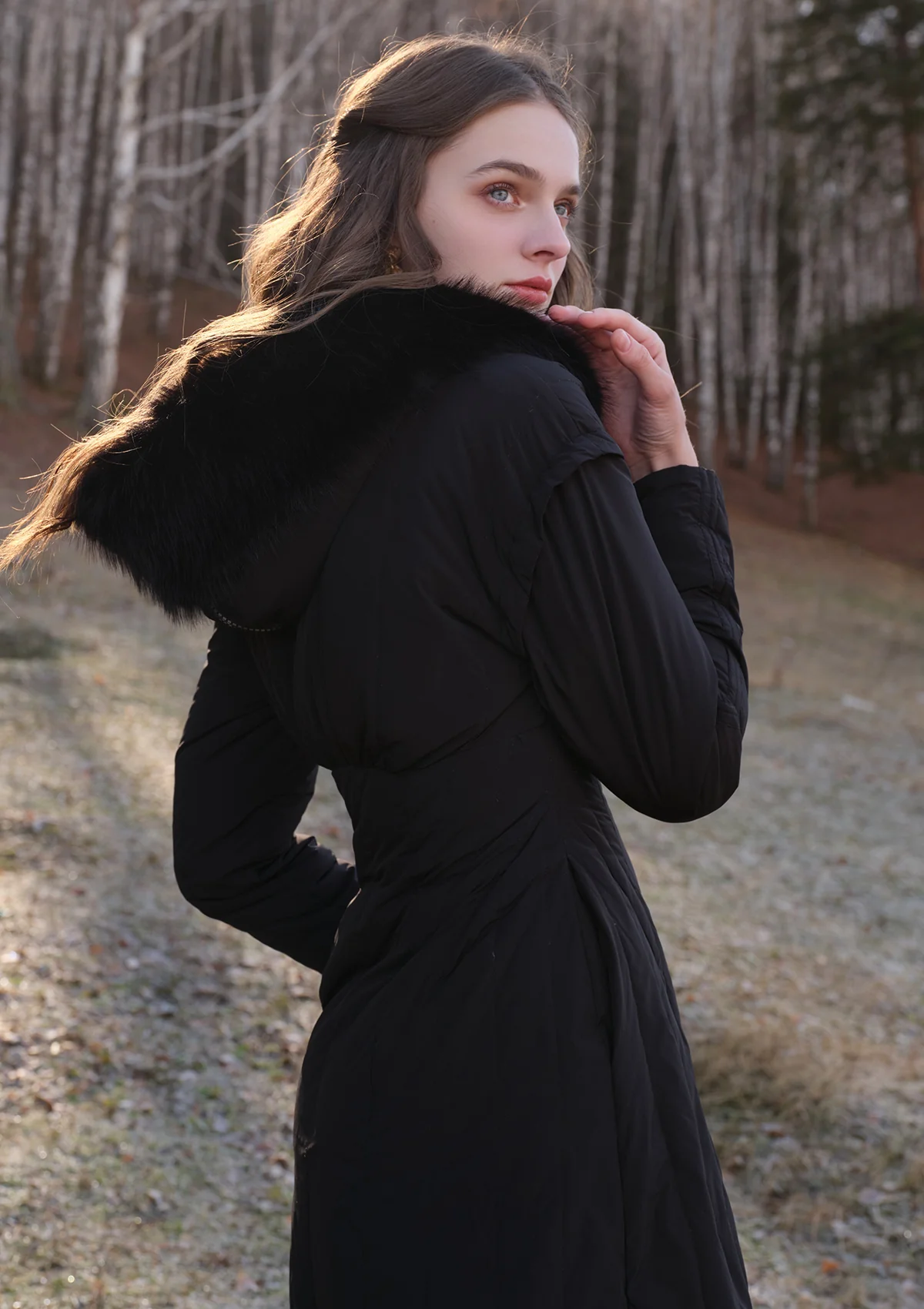Paper Feather Down Coat(Black) - Image 8