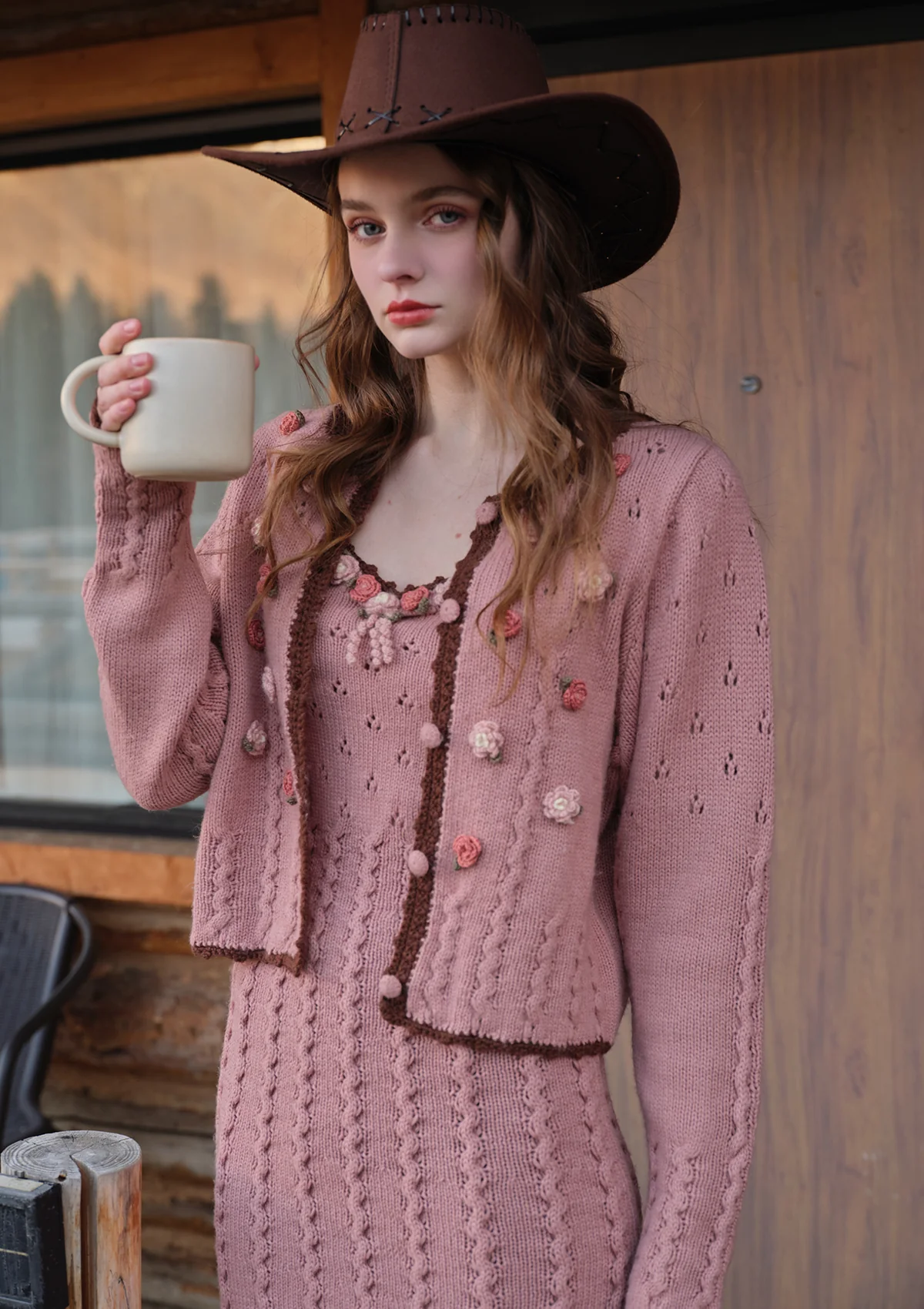 Floral Juliette Knitted Cardigan - Image 3