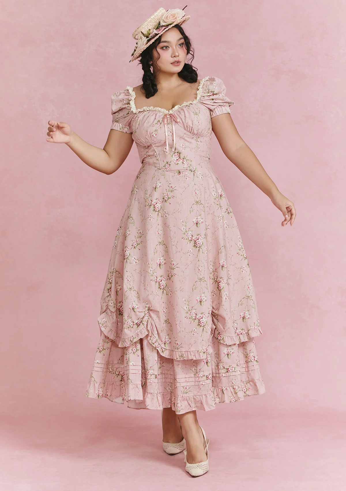Curve & Plus Rosa Rubus Story Corset Dress - Image 8