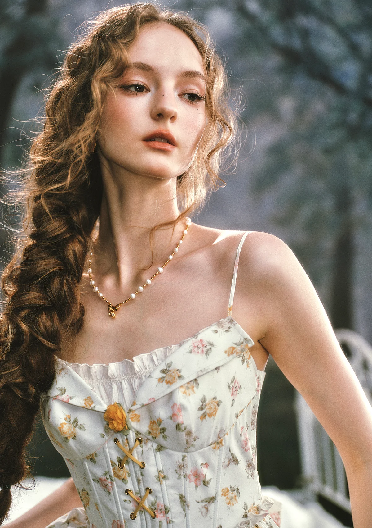 Misty Tangerine Grove Corset Dress - Image 10