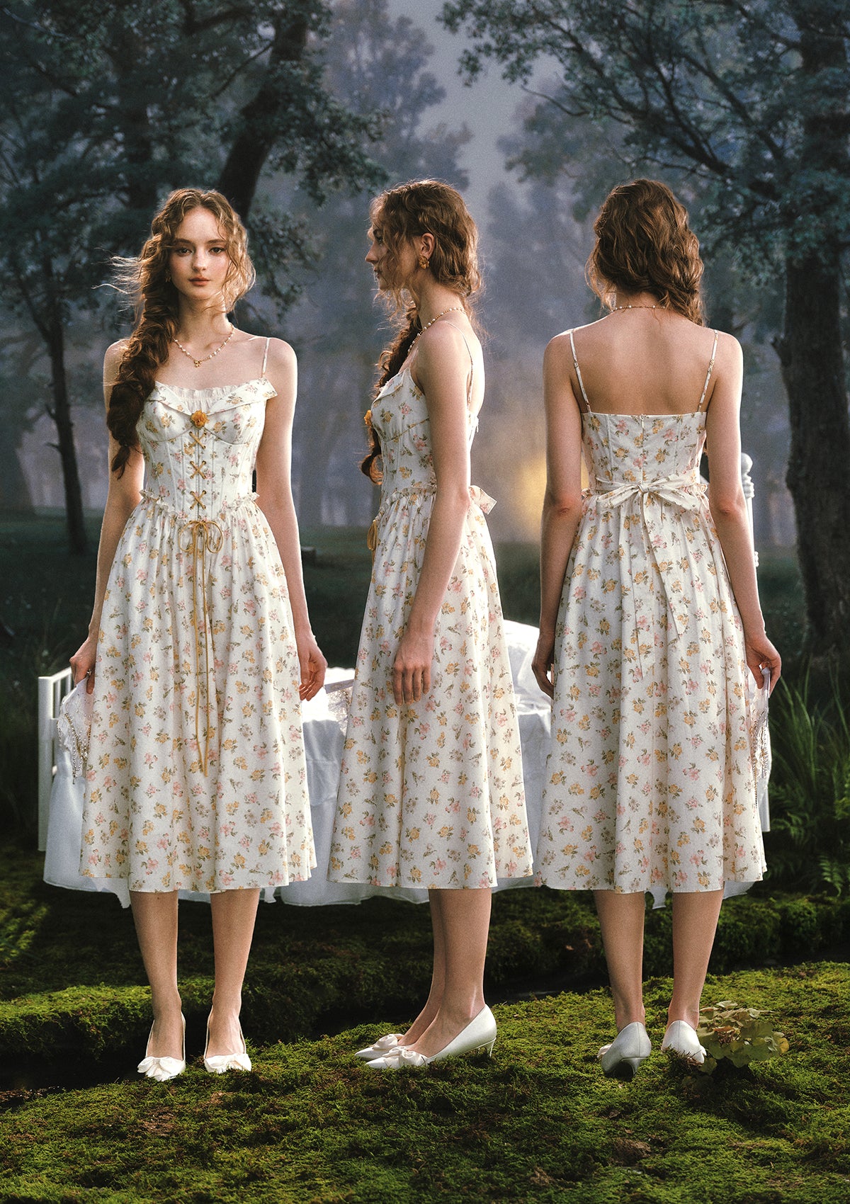 Misty Tangerine Grove Corset Dress - Image 8
