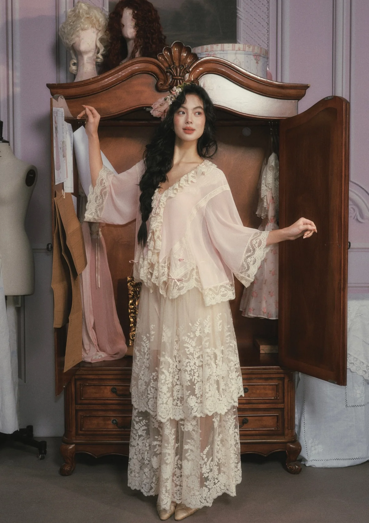 Pink Mist Kite Cardigan - Image 8