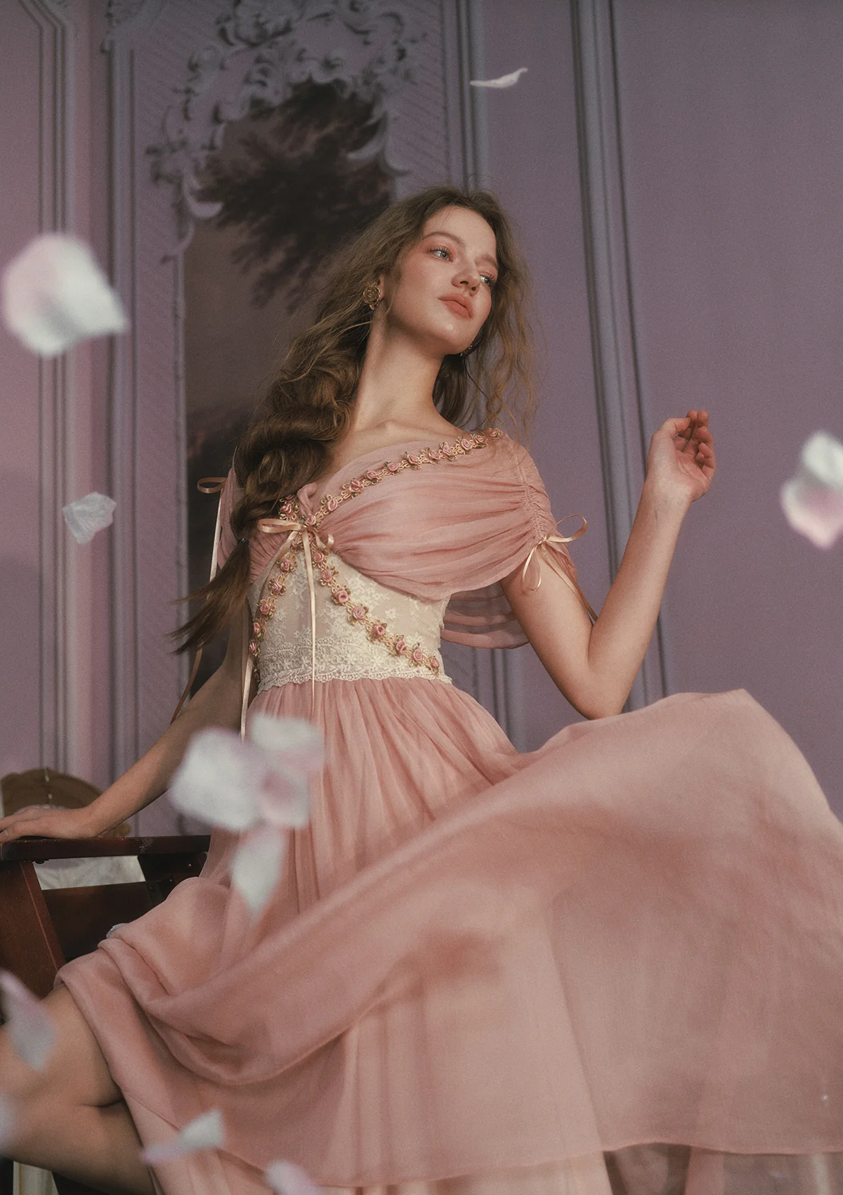 Rose Olive Dress