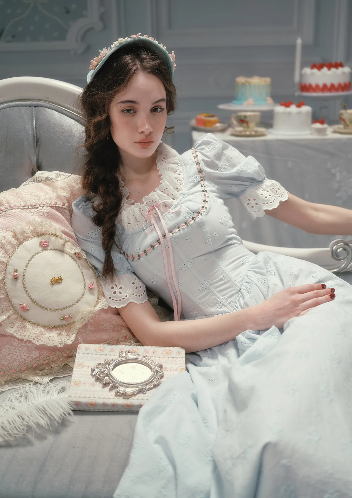 Rose Tea Break Pillow - Image 3