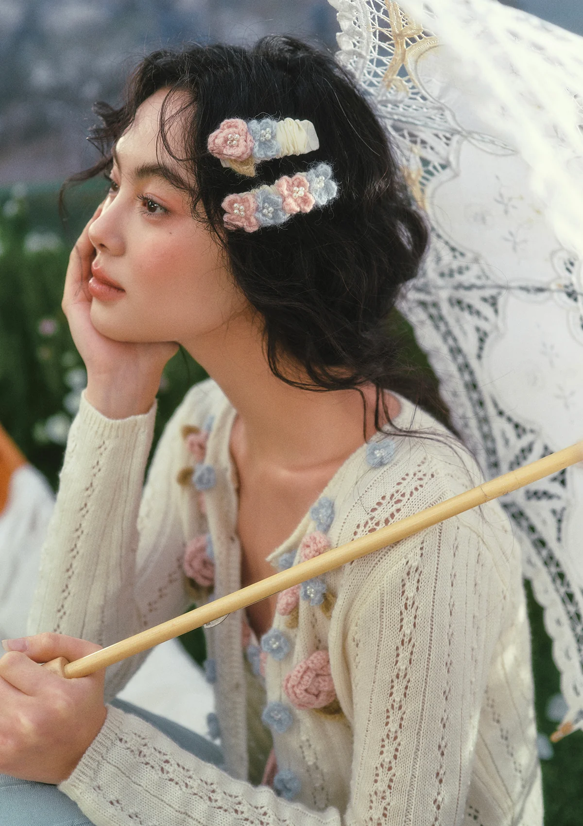 Rose Tide Knit Cardigan - Image 7