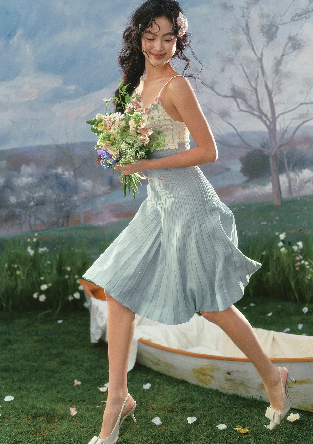 Rose Tide Knit Dress - Image 6