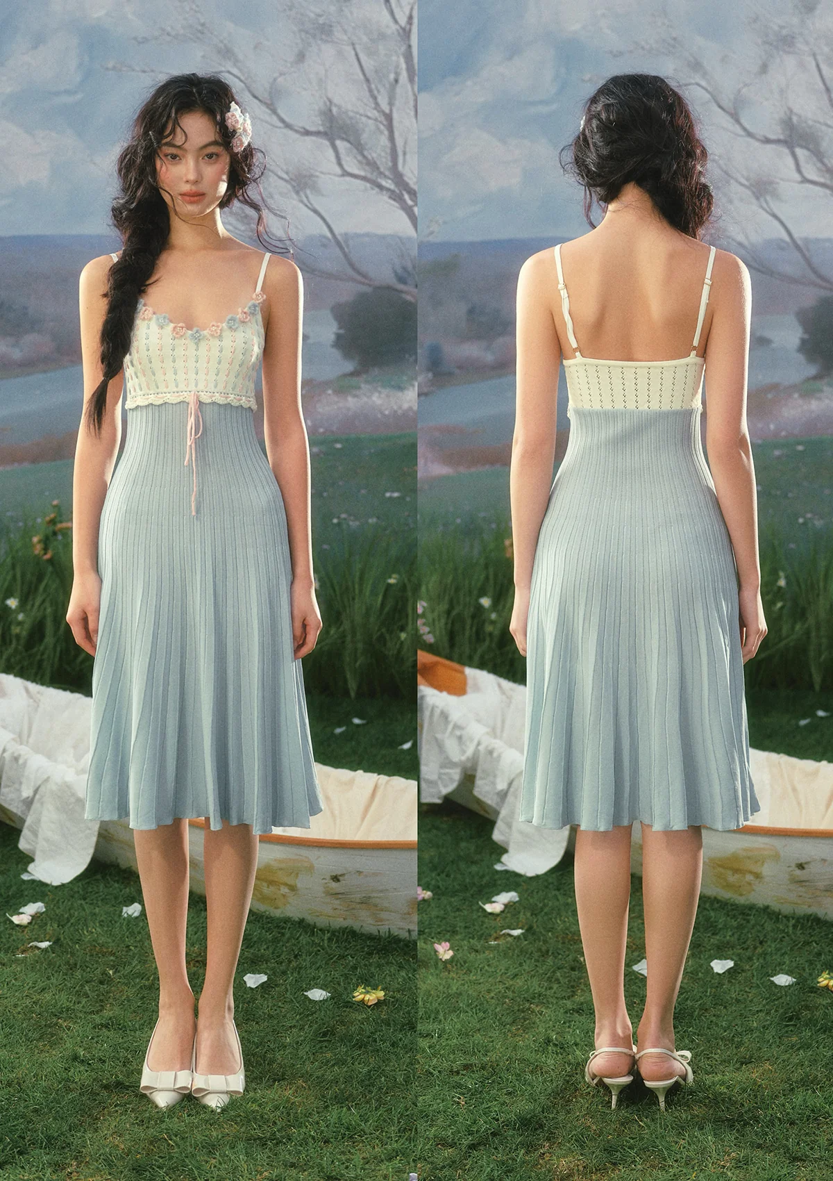 Rose Tide Knit Dress - Image 9