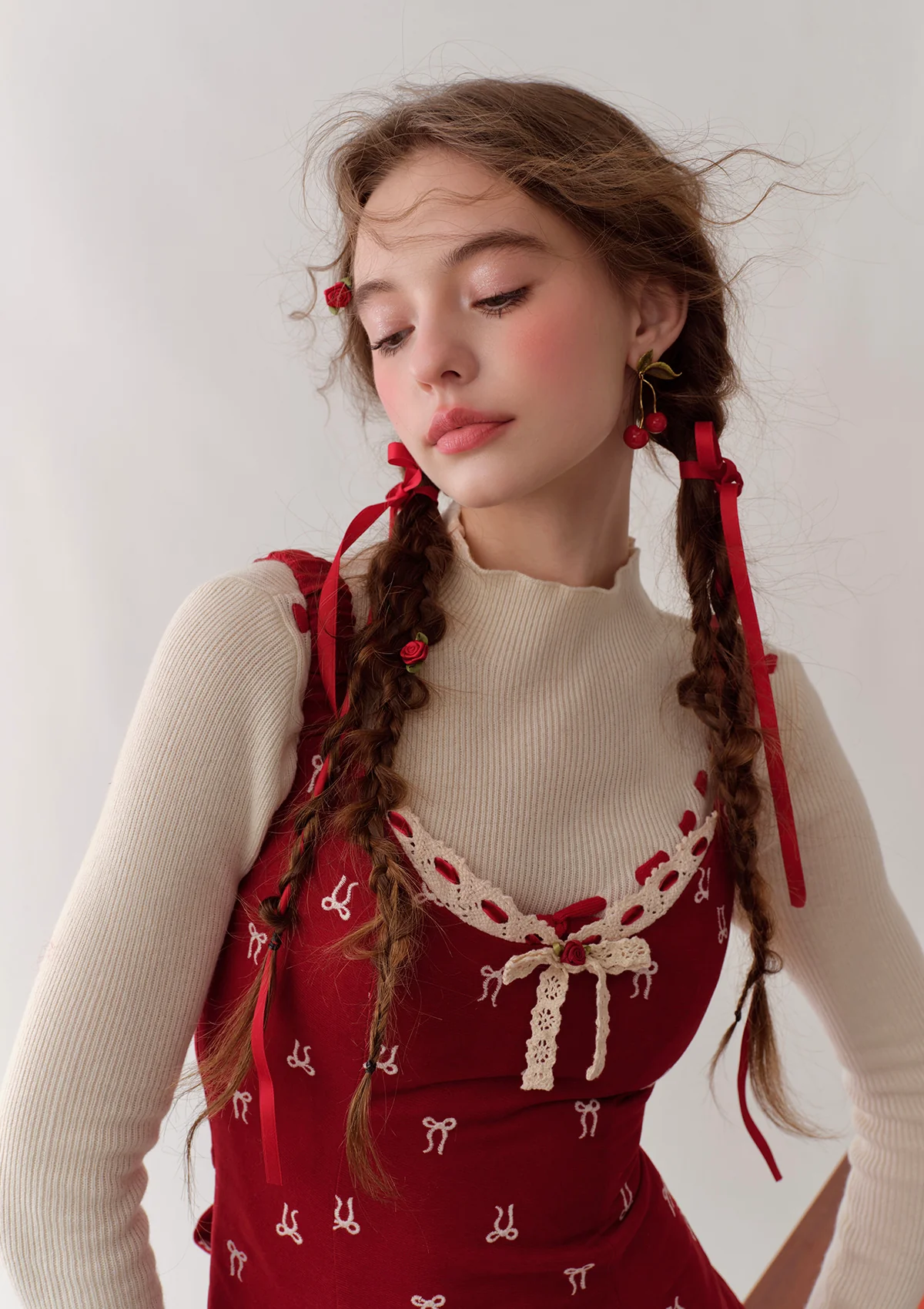 Strawberry Newspaper Office Dress - Image 8