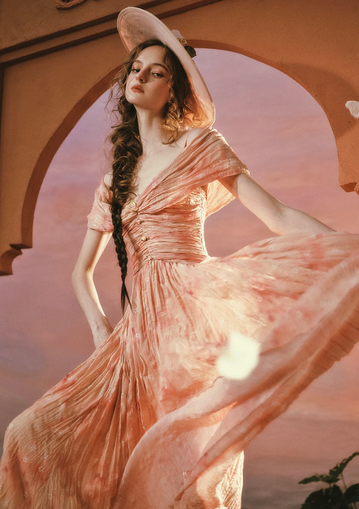 Sunset Flower Field Dress - Image 2