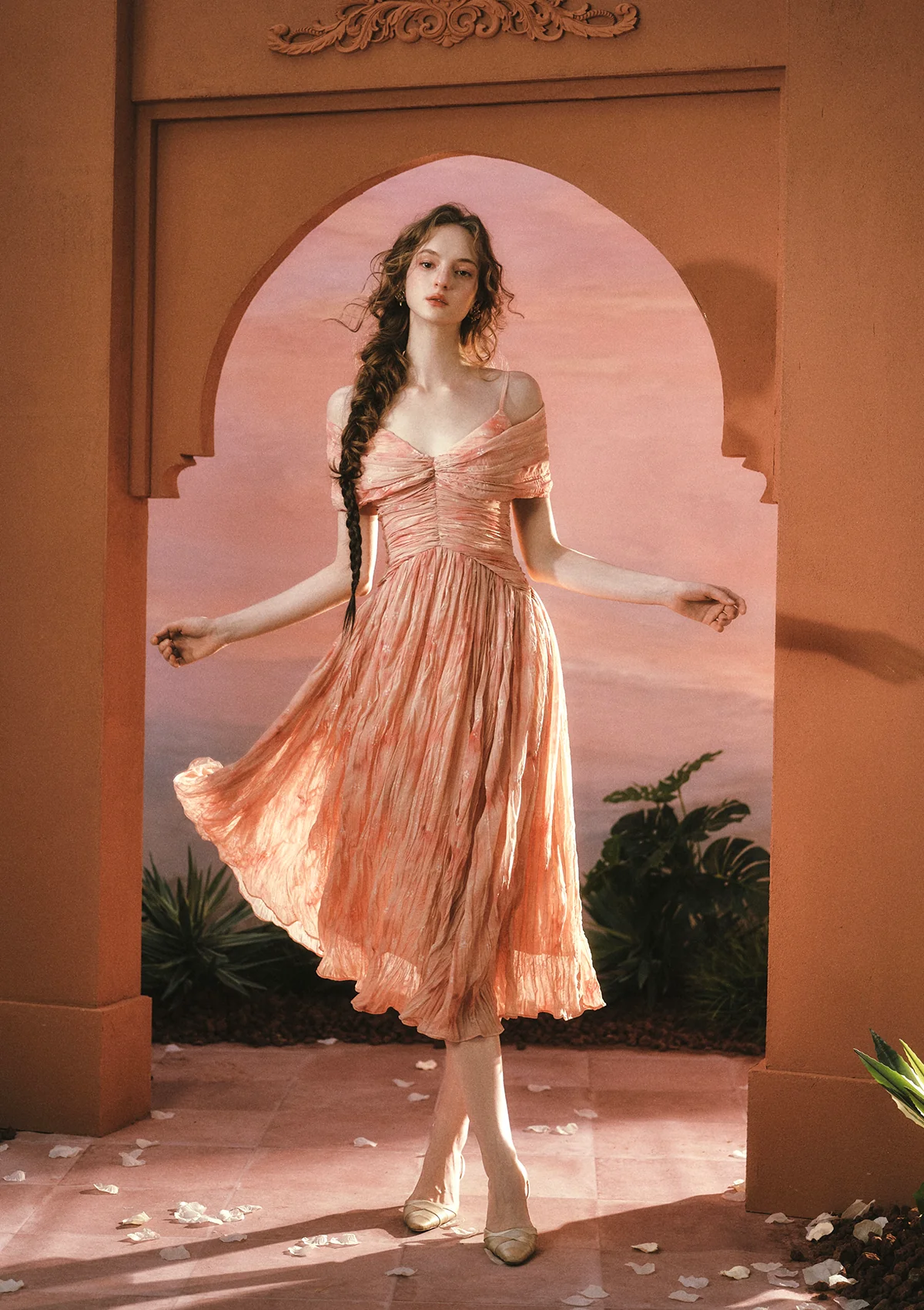 Sunset Flower Field Dress - Image 6