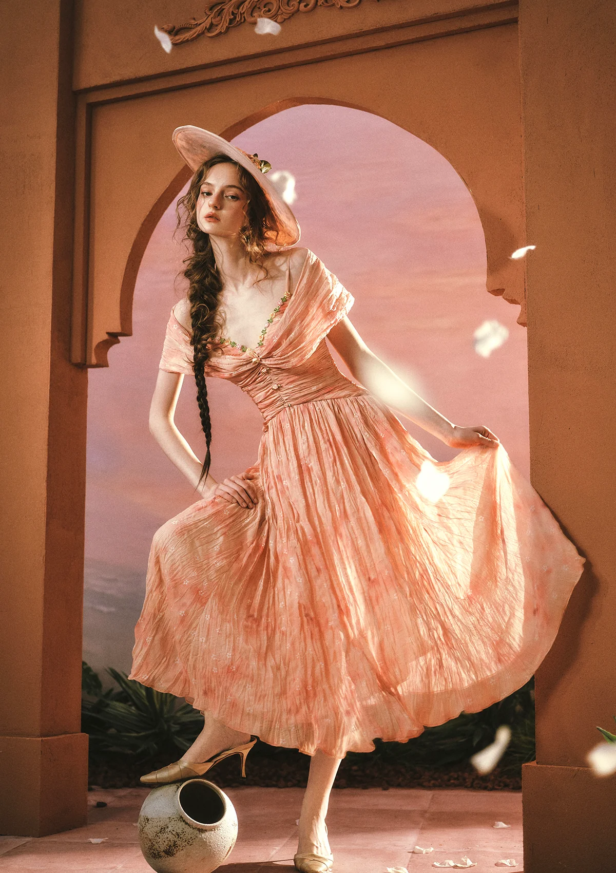 Sunset Flower Field Dress - Image 7