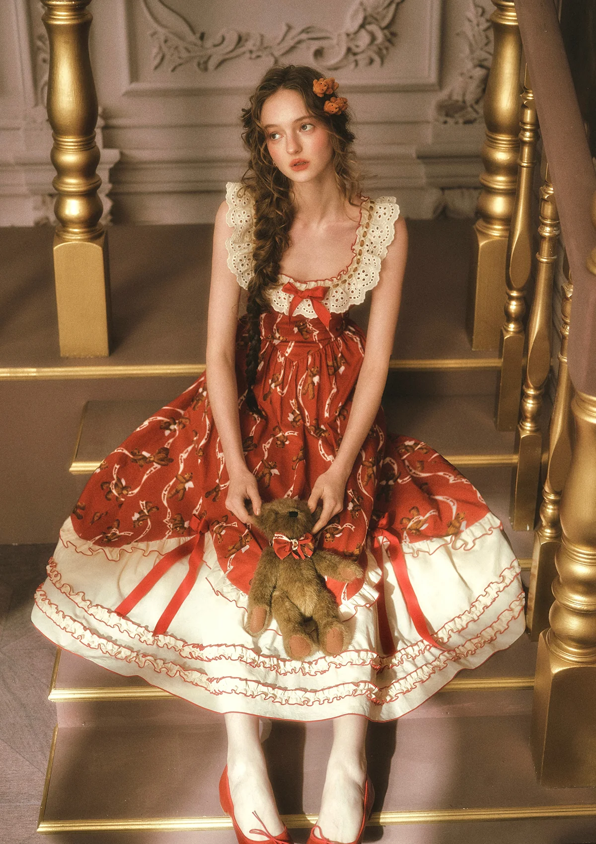 Teddy Tomato Sauce Dress - Image 3