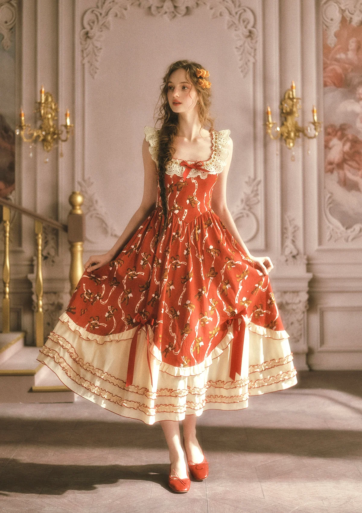 Teddy Tomato Sauce Dress - Image 5