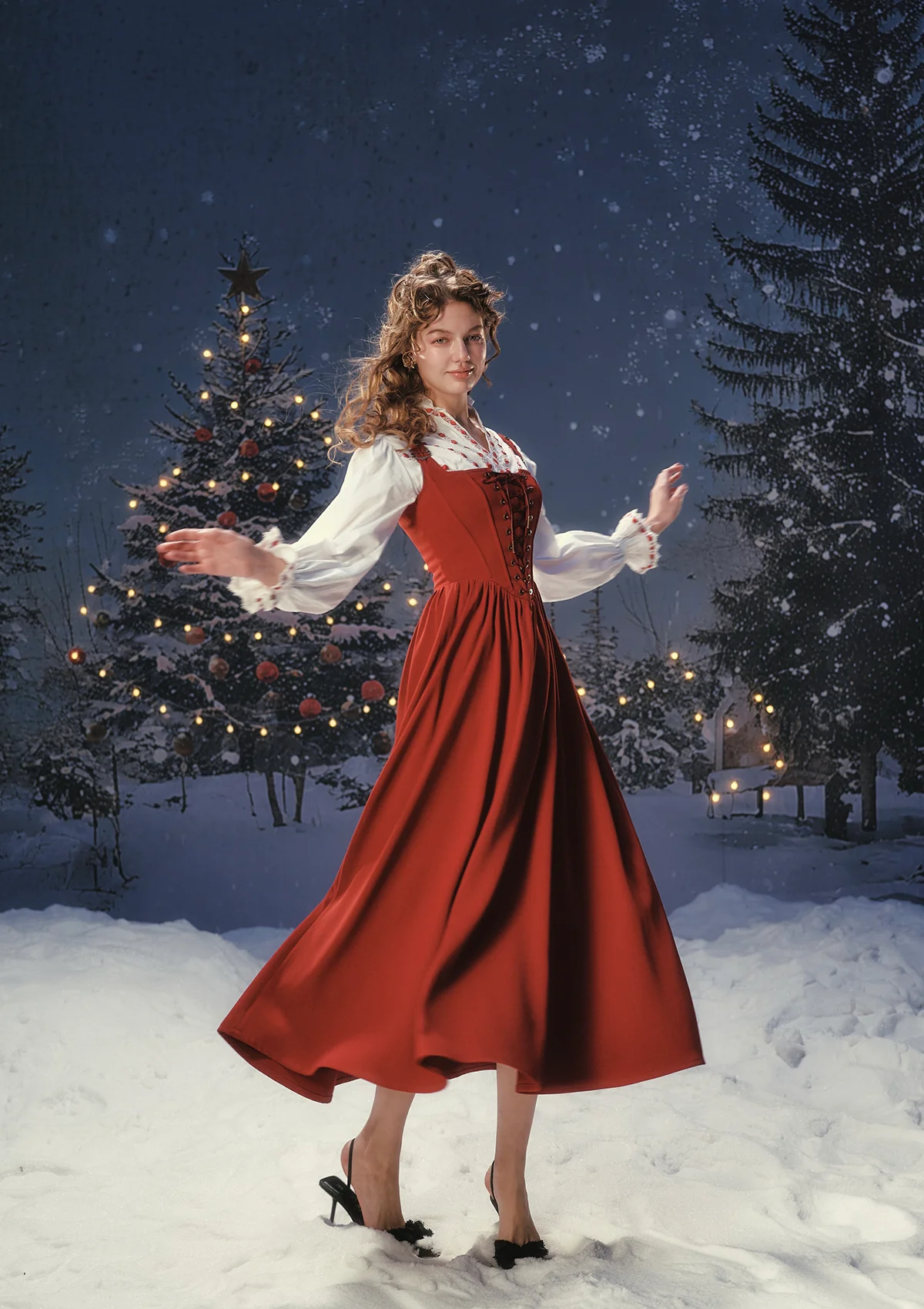 The Red Swordsman Dress - Image 6