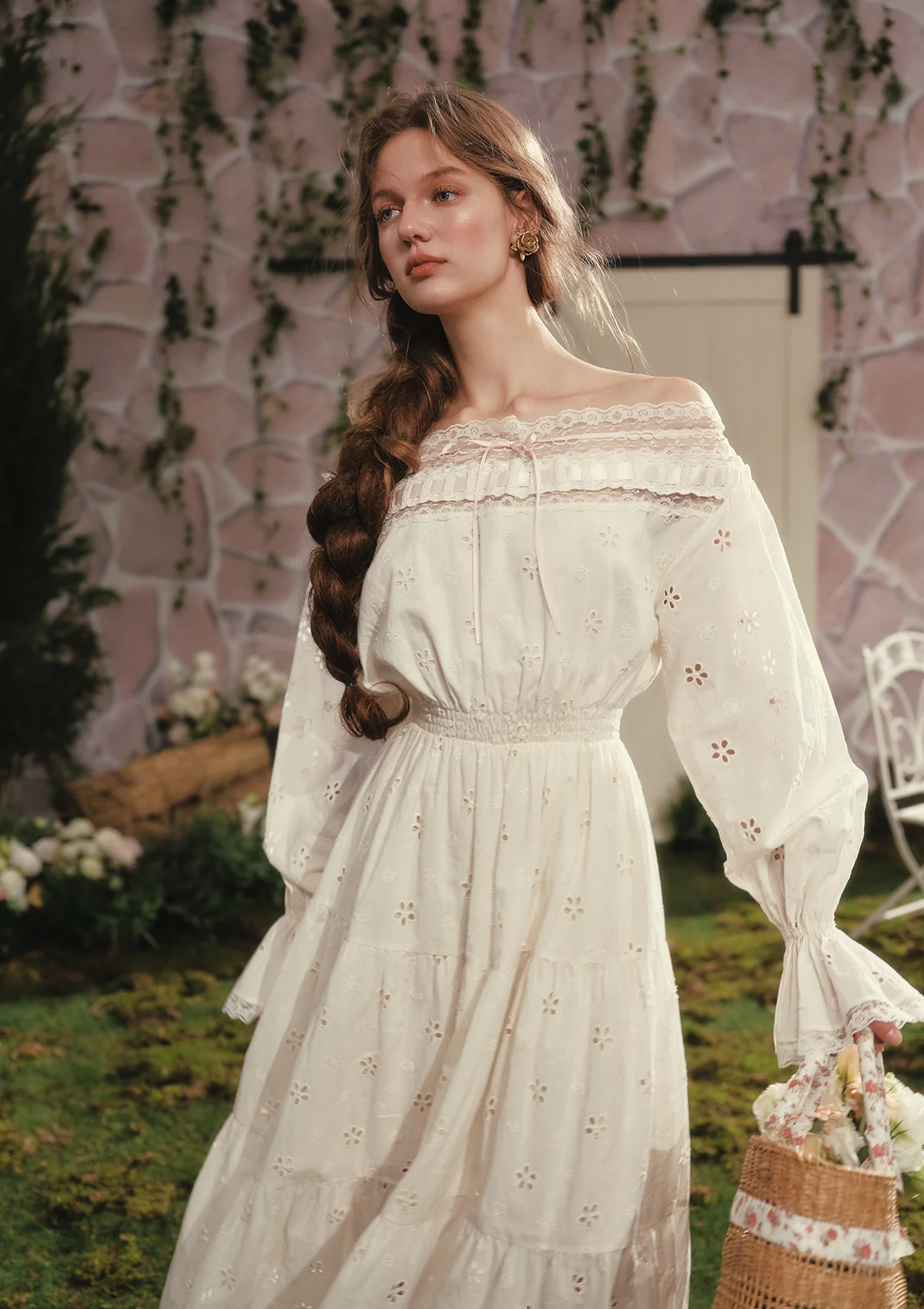 White Camellia Dress - Image 3